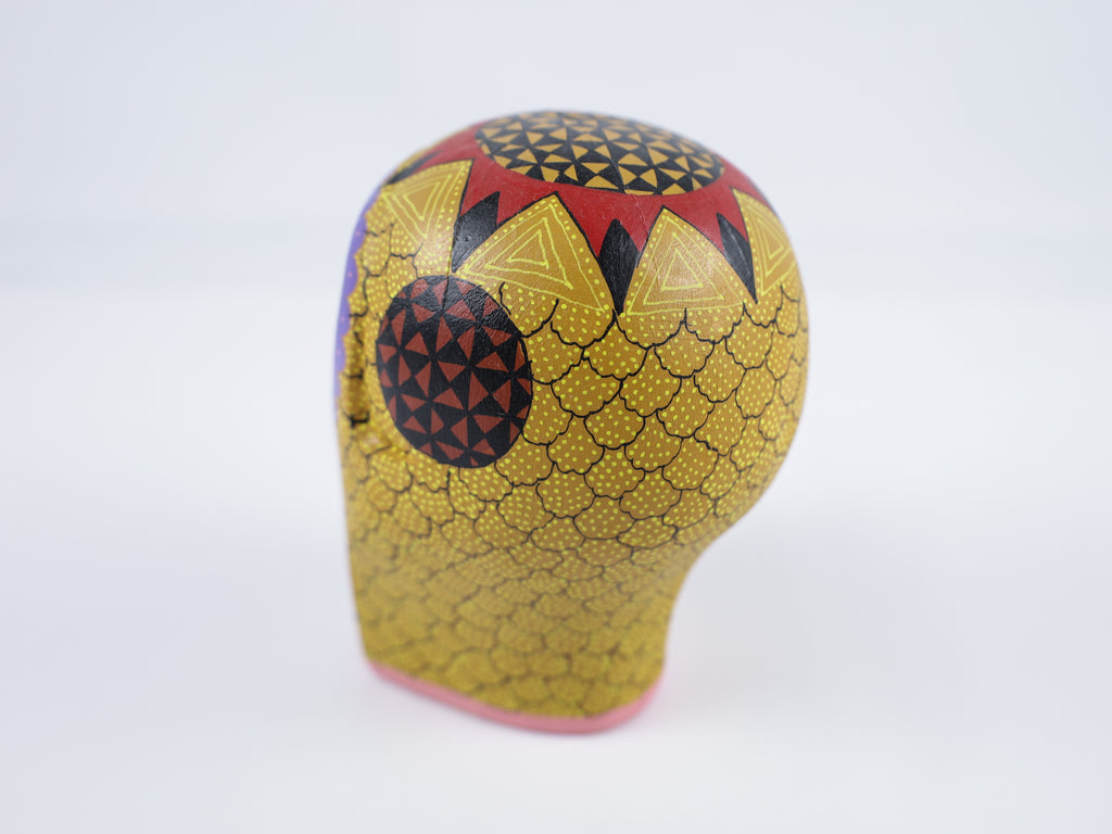 Skull Alebrije Dia de Muertos / Day of the Dead Oaxacan Wood Carving