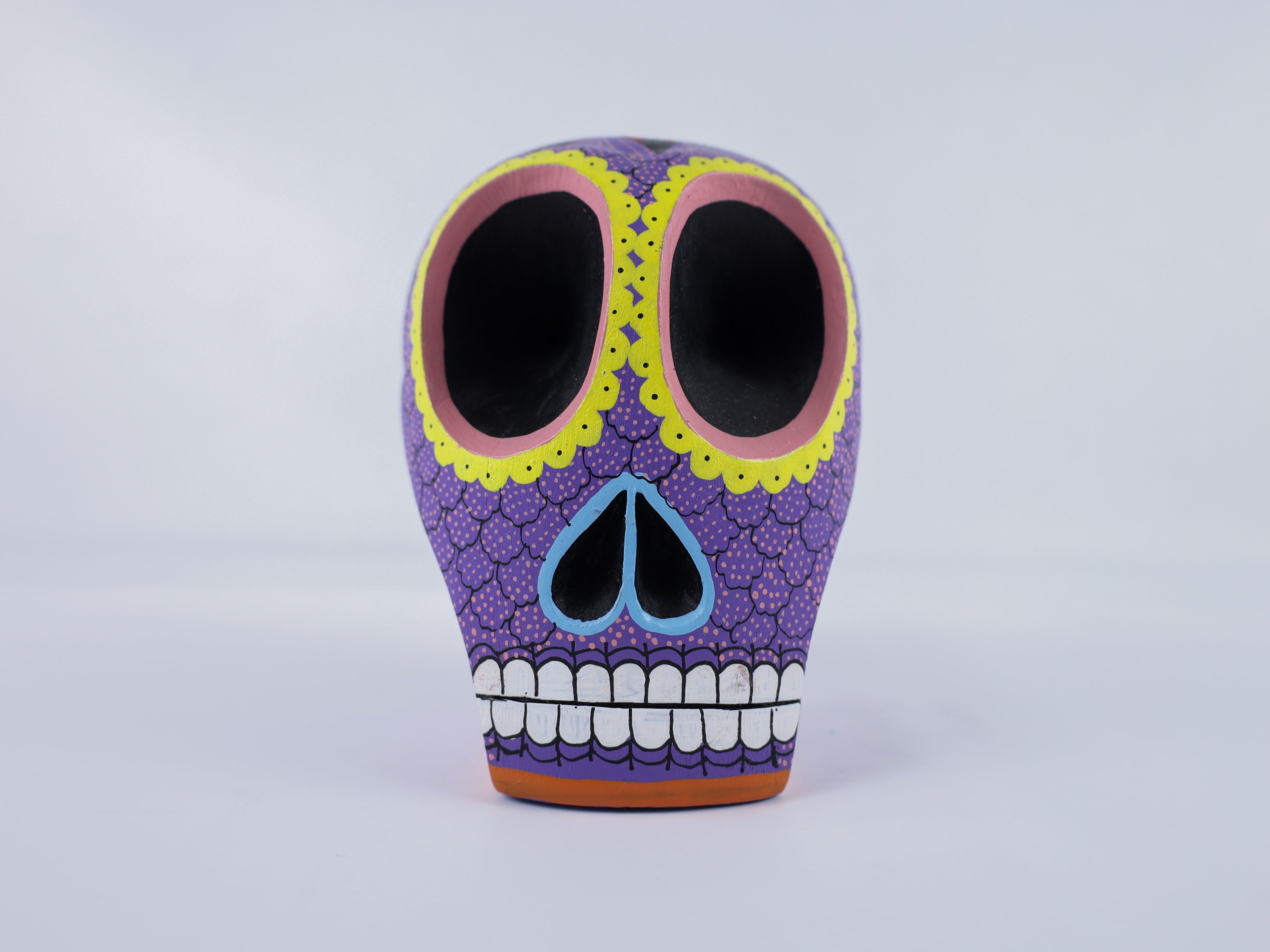 Skull Alebrije Dia de Muertos / Day of the Dead Oaxacan Wood Carving