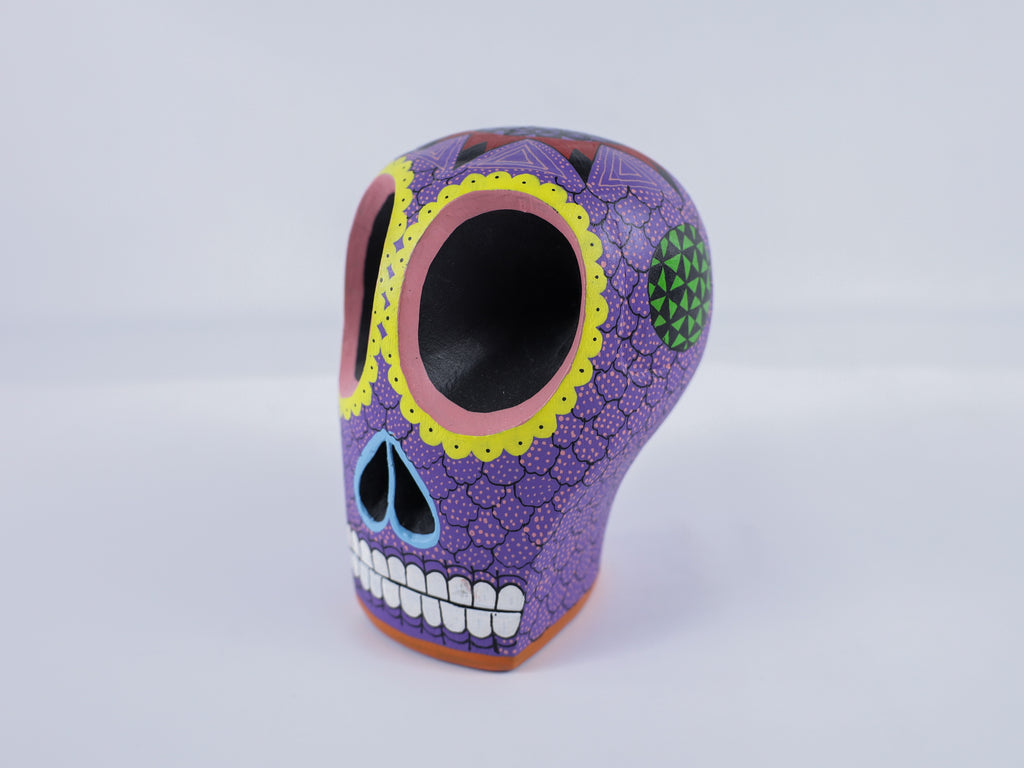 Skull Alebrije Dia de Muertos / Day of the Dead Oaxacan Wood Carving
