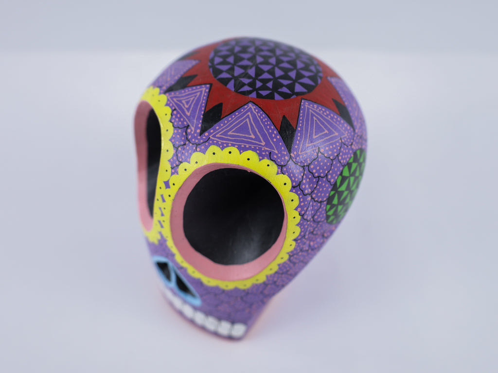 Skull Alebrije Dia de Muertos / Day of the Dead Oaxacan Wood Carving
