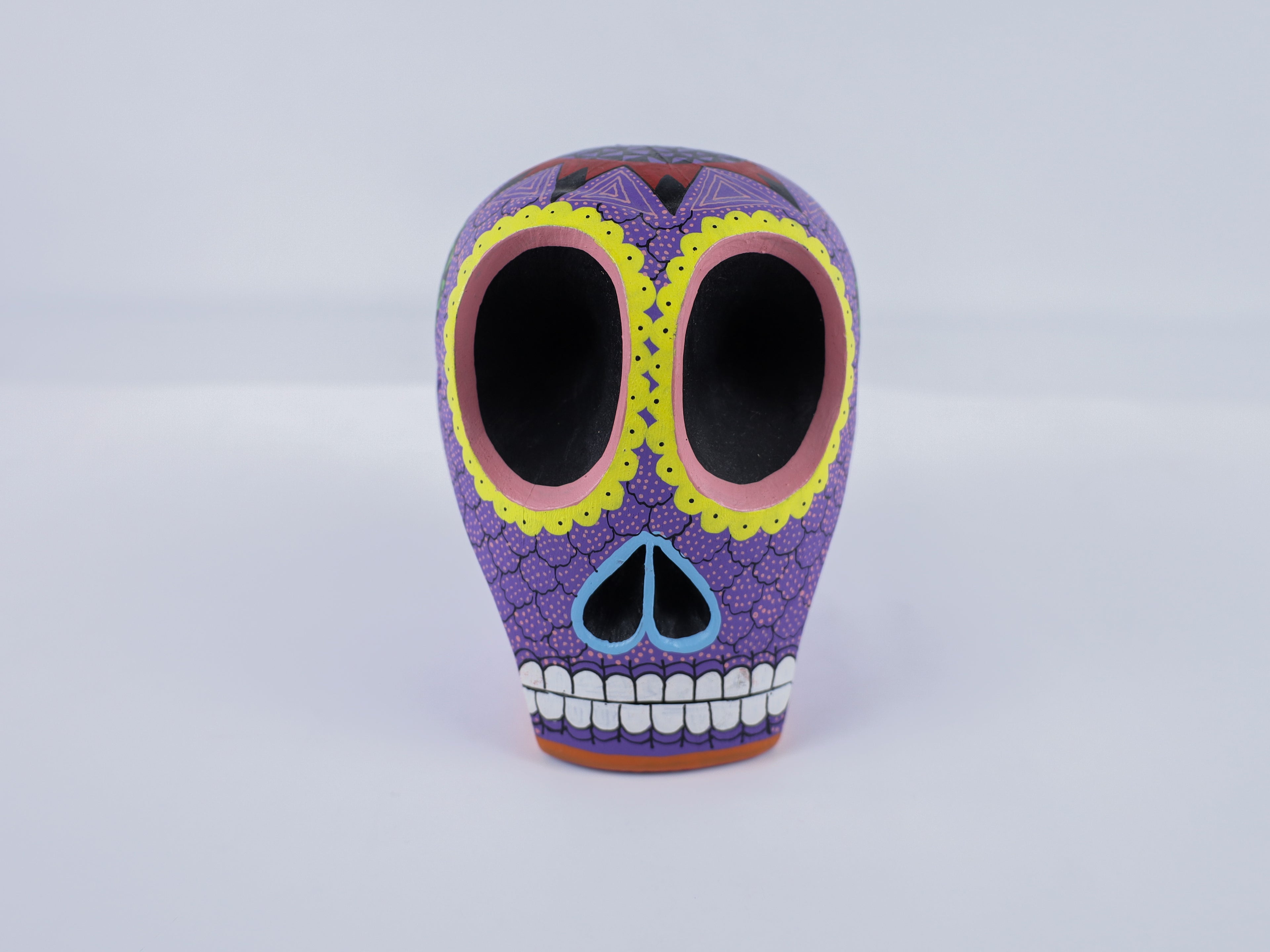 Skull Alebrije Dia de Muertos / Day of the Dead Oaxacan Wood Carving