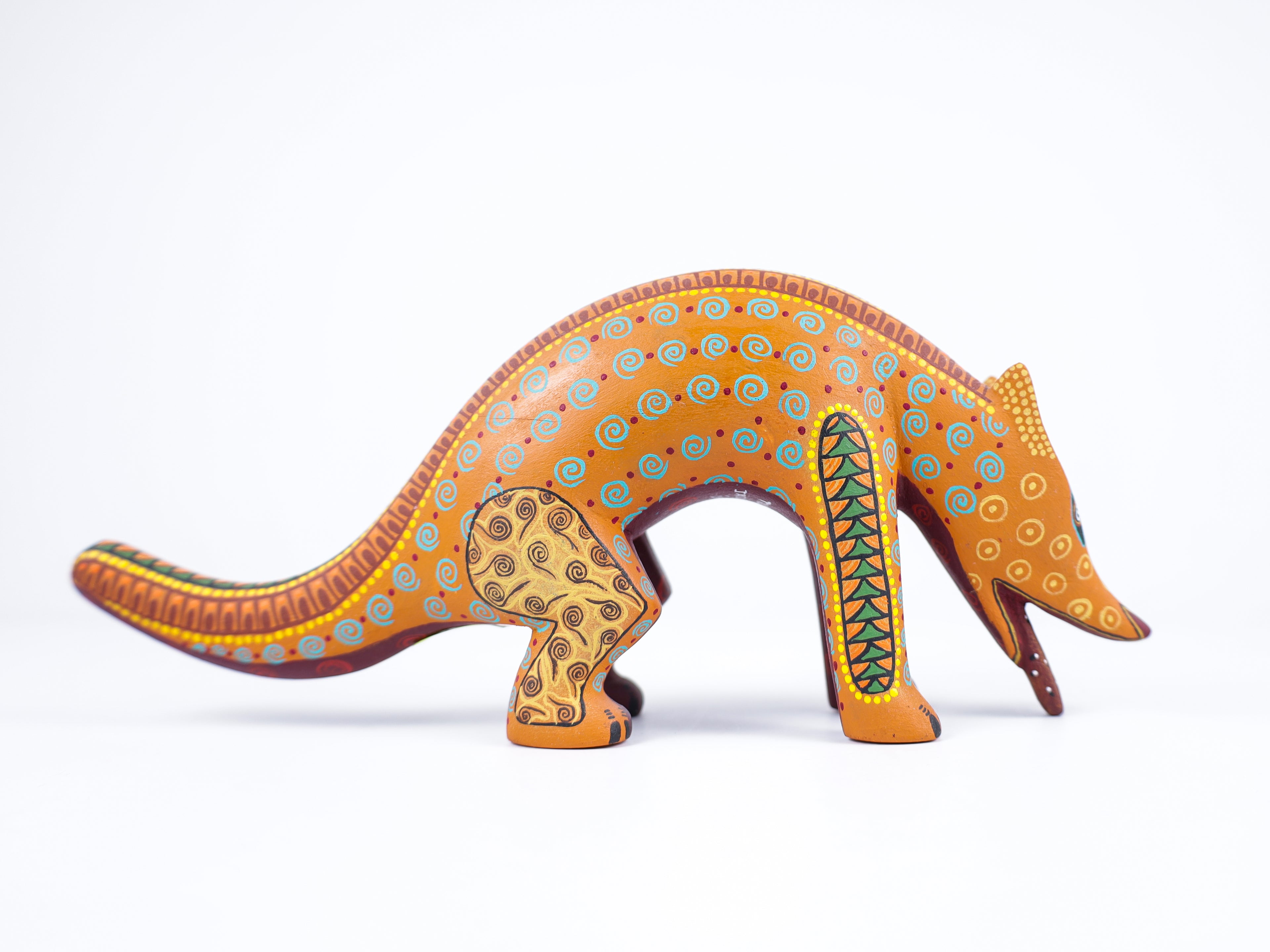 Coyote Alebrije Oaxacan Wood Carving