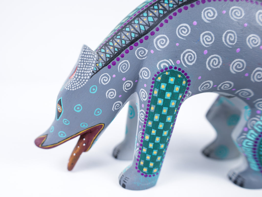 Coyote Alebrije Oaxacan Wood Carving