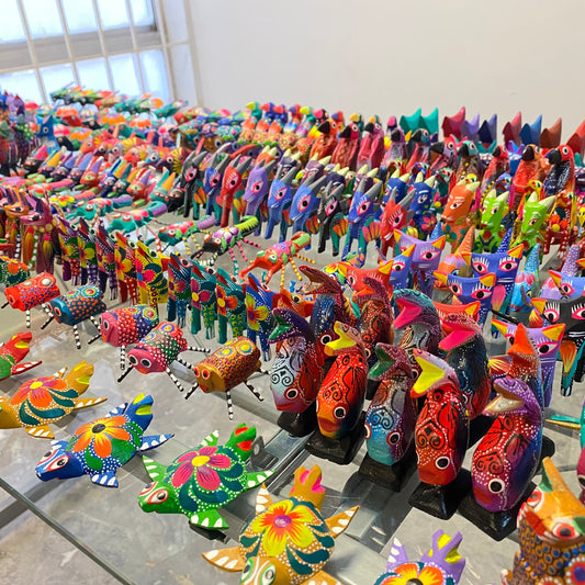 Mini Alebrijes 50 Set Alebrije Oaxacan Wood Carving