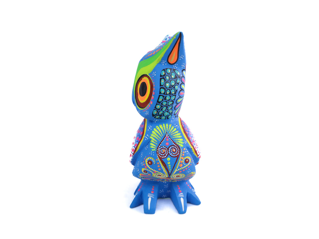 Owl Alebrije | Oaxacan Hand-Painted Copal Wood Carving | Magia Mexica