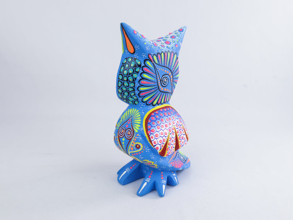 Owl Alebrije | Oaxacan Hand-Painted Copal Wood Carving | Magia Mexica