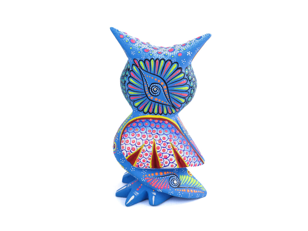 Owl Alebrije | Oaxacan Hand-Painted Copal Wood Carving | Magia Mexica