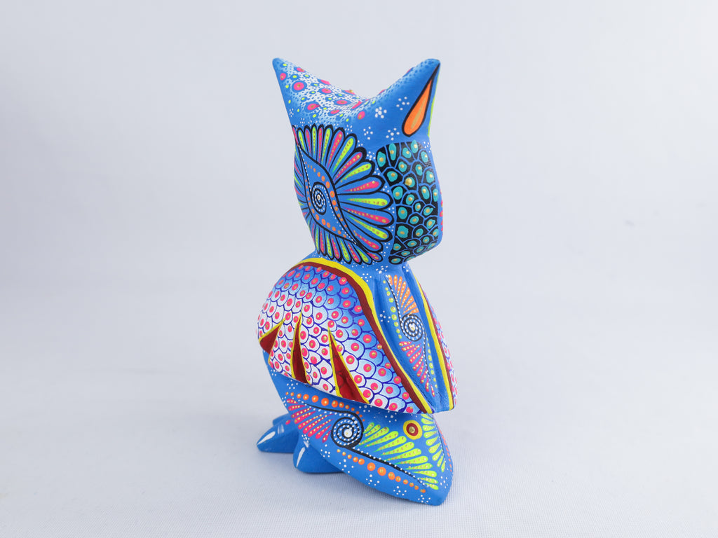 Owl Alebrije | Oaxacan Hand-Painted Copal Wood Carving | Magia Mexica