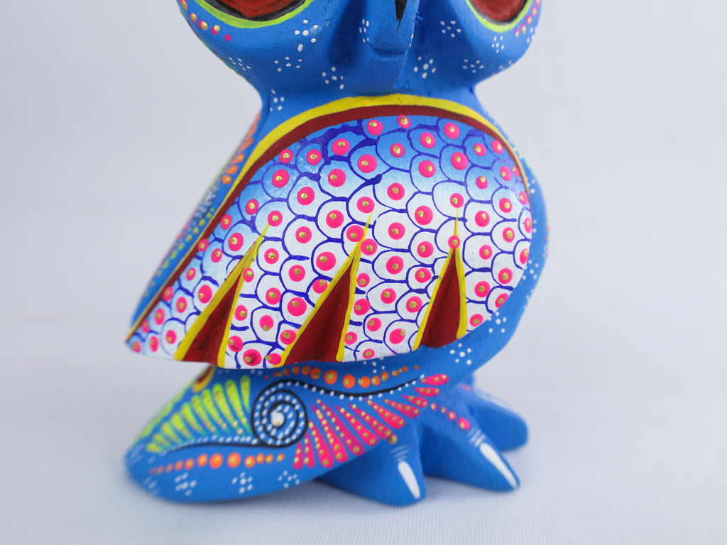 Owl Alebrije | Oaxacan Hand-Painted Copal Wood Carving | Magia Mexica