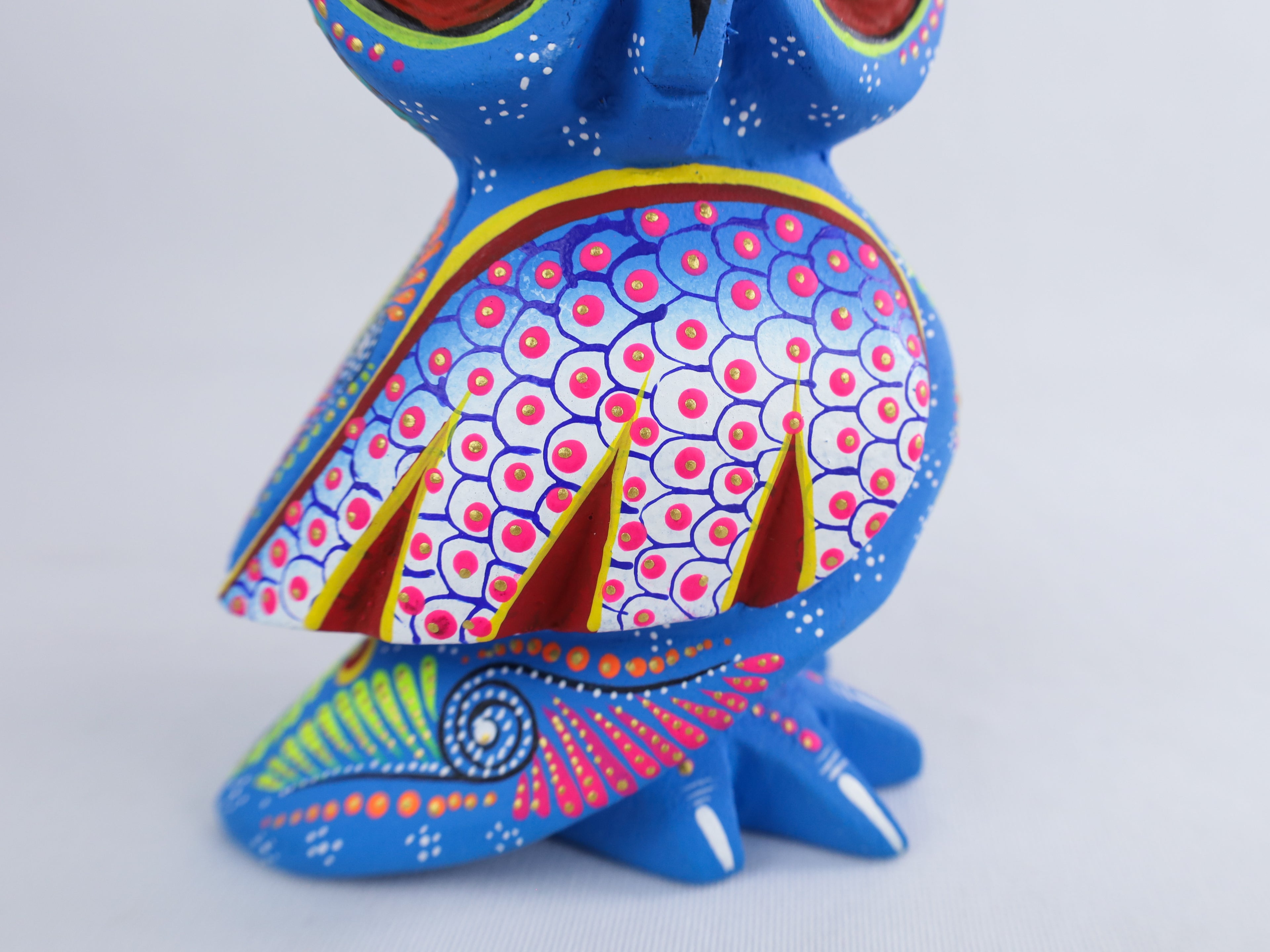 Owl Alebrije | Oaxacan Hand-Painted Copal Wood Carving | Magia Mexica