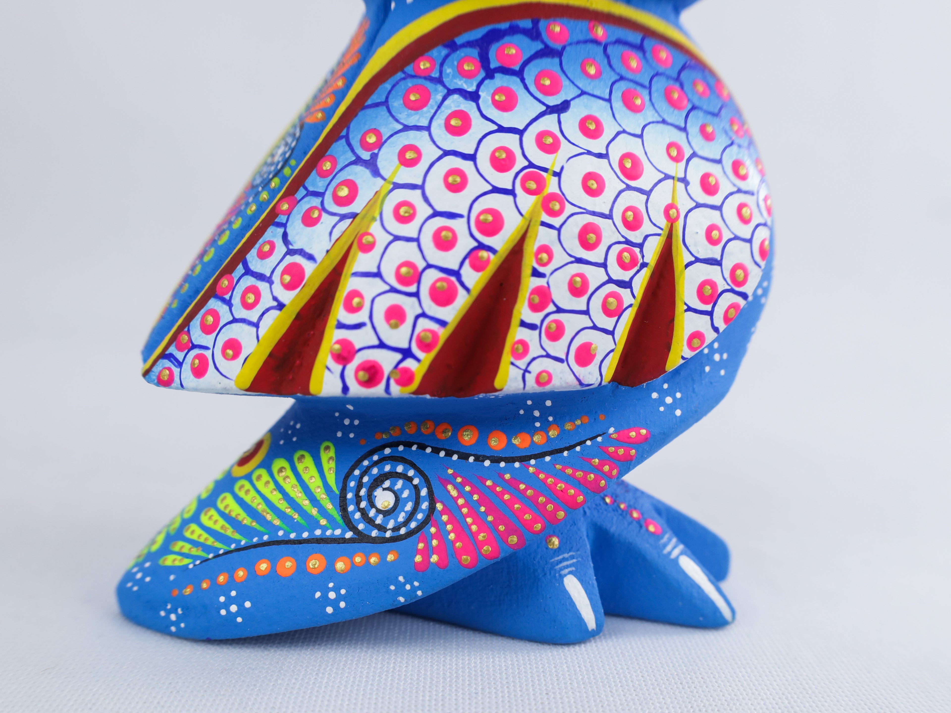 Owl Alebrije | Oaxacan Hand-Painted Copal Wood Carving | Magia Mexica