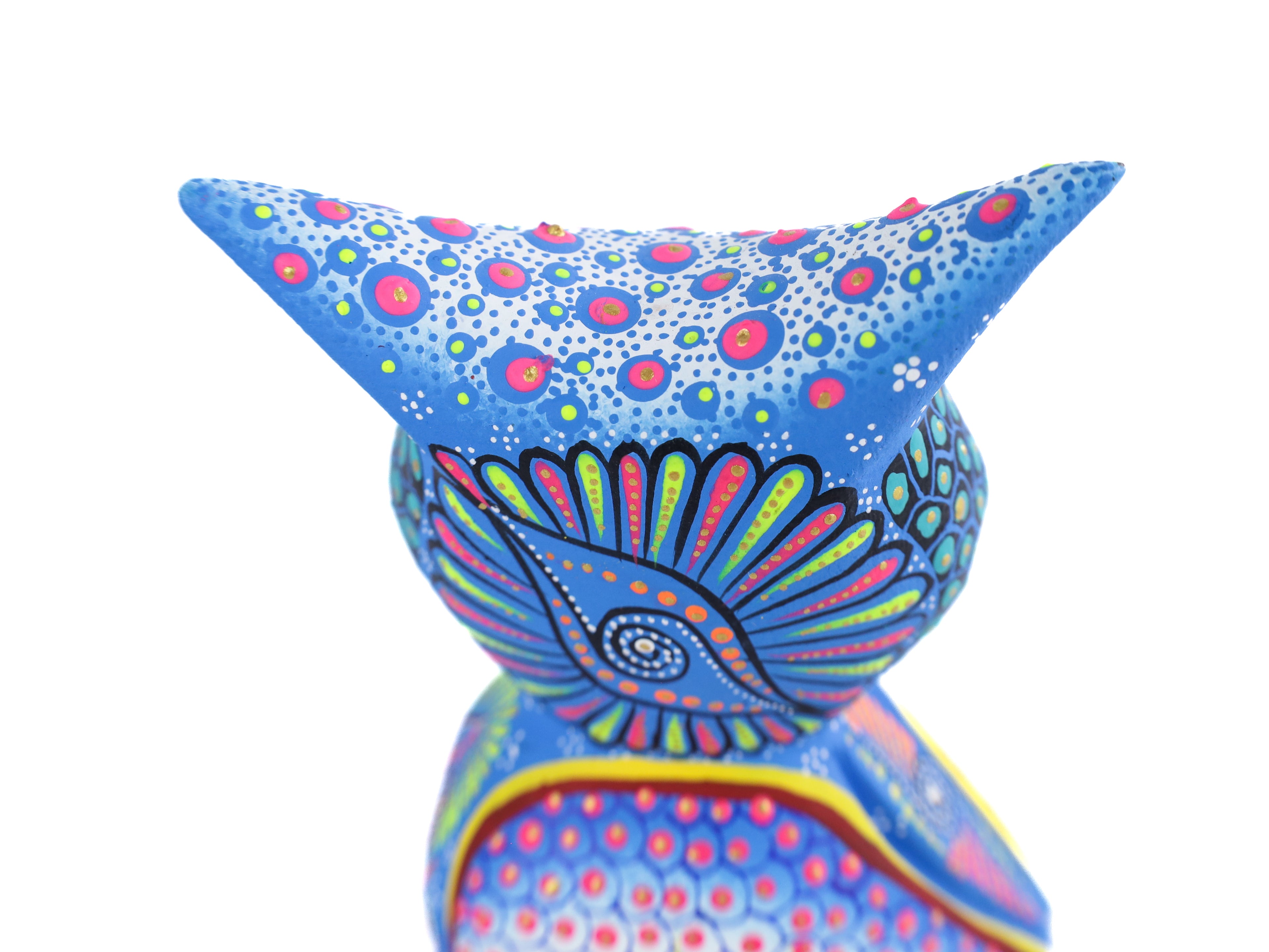 Owl Alebrije | Oaxacan Hand-Painted Copal Wood Carving | Magia Mexica