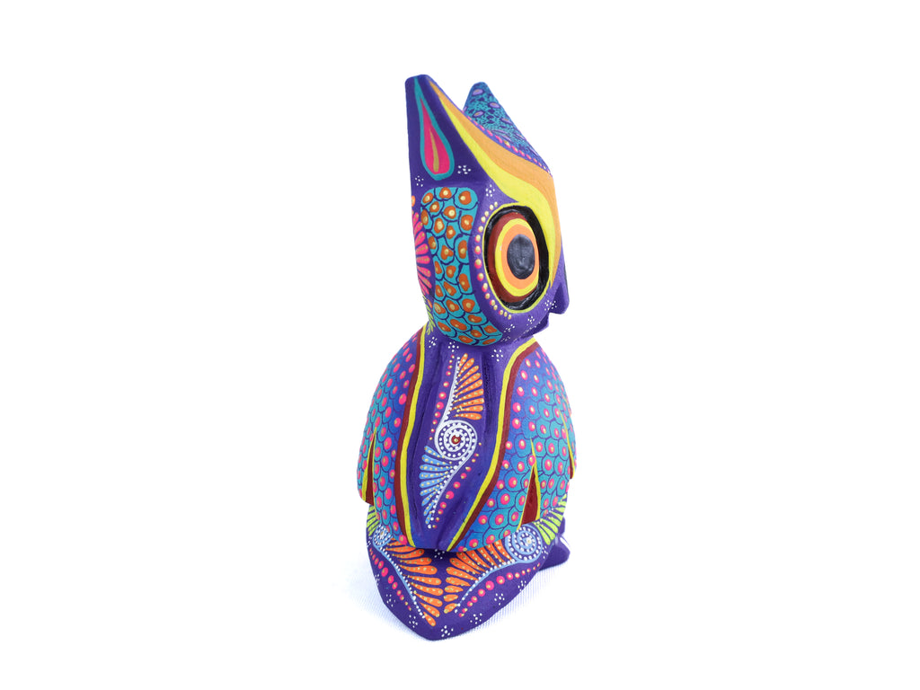 Owl Alebrije | Oaxacan Hand-Painted Copal Wood Carving | Magia Mexica