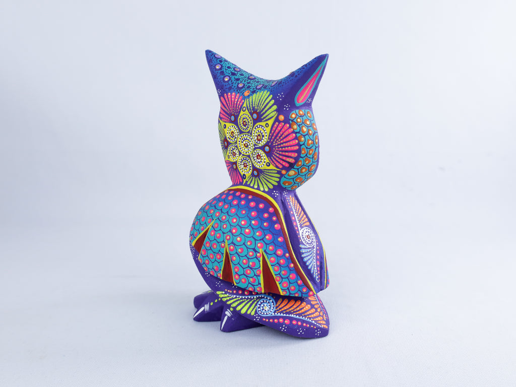 Owl Alebrije | Oaxacan Hand-Painted Copal Wood Carving | Magia Mexica