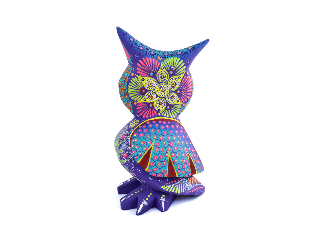 Owl Alebrije | Oaxacan Hand-Painted Copal Wood Carving | Magia Mexica