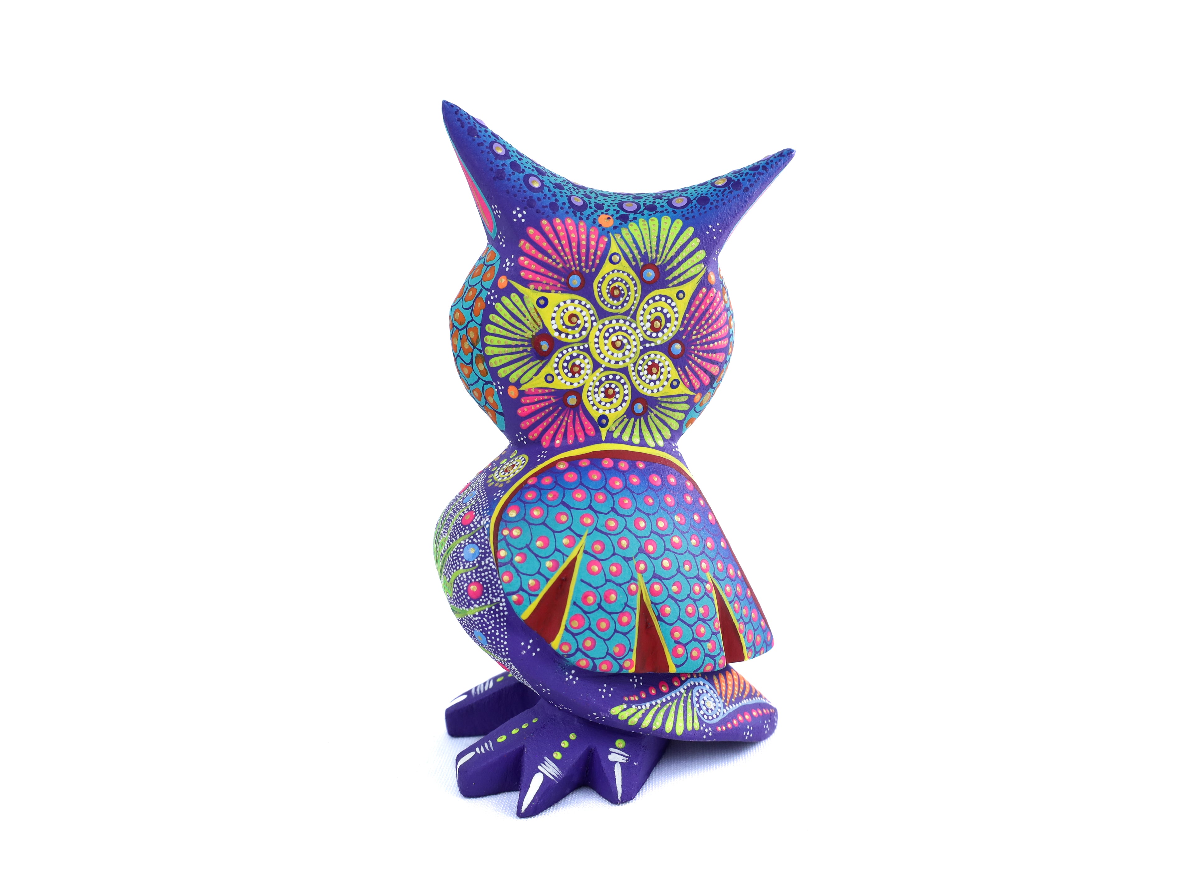 Owl Alebrije | Oaxacan Hand-Painted Copal Wood Carving | Magia Mexica
