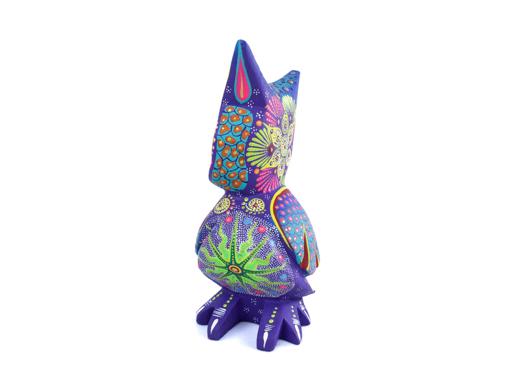 Owl Alebrije | Oaxacan Hand-Painted Copal Wood Carving | Magia Mexica