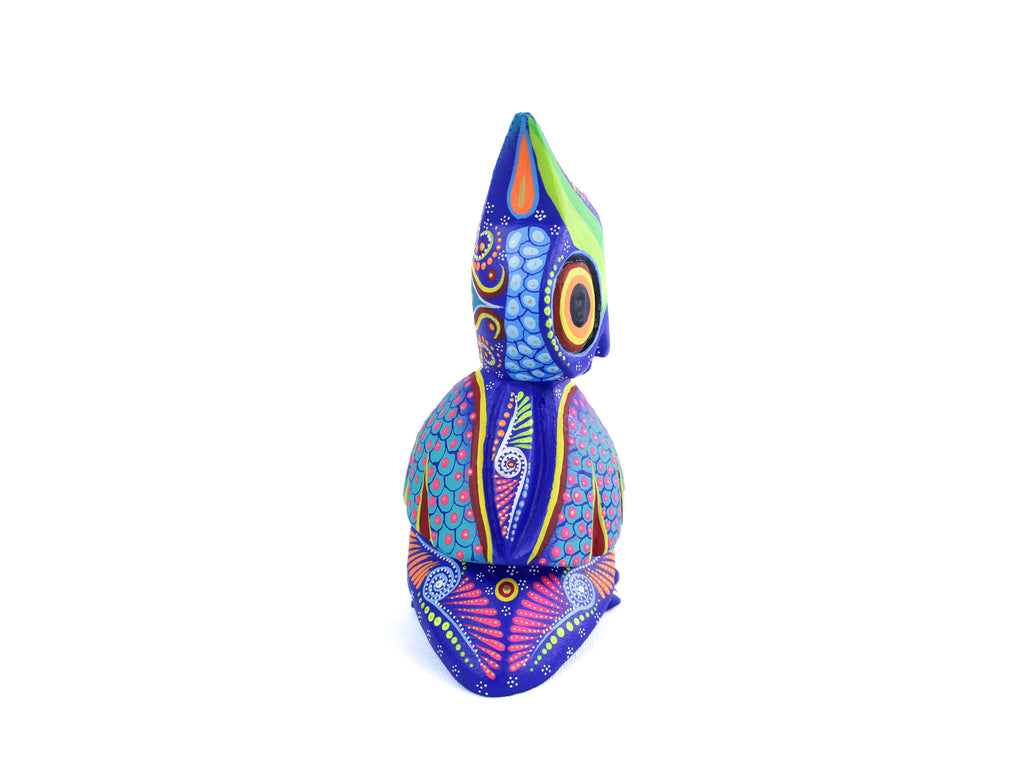 Owl Alebrije | Oaxacan Hand-Painted Copal Wood Carving | Magia Mexica