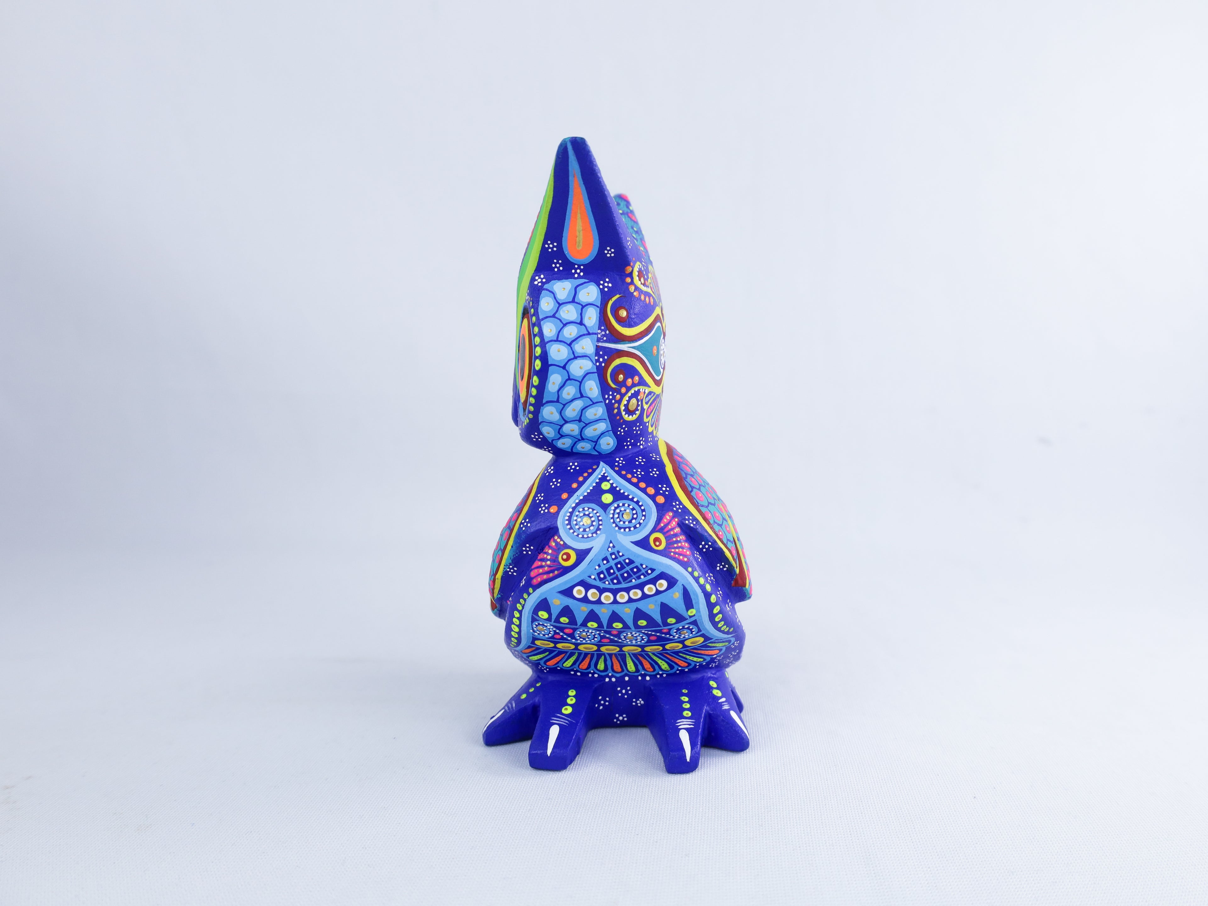 Owl Alebrije | Oaxacan Hand-Painted Copal Wood Carving | Magia Mexica