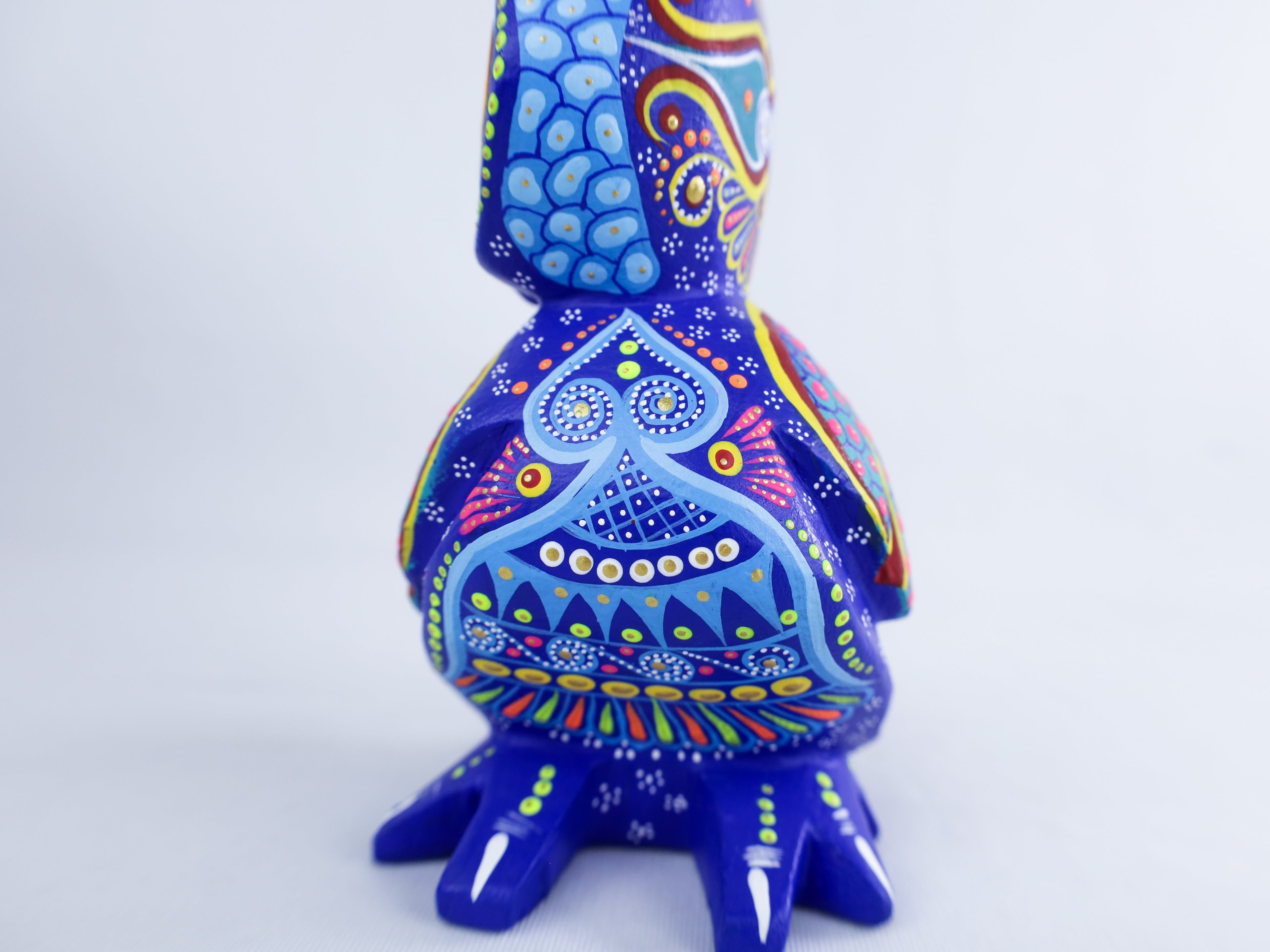 Owl Alebrije | Oaxacan Hand-Painted Copal Wood Carving | Magia Mexica
