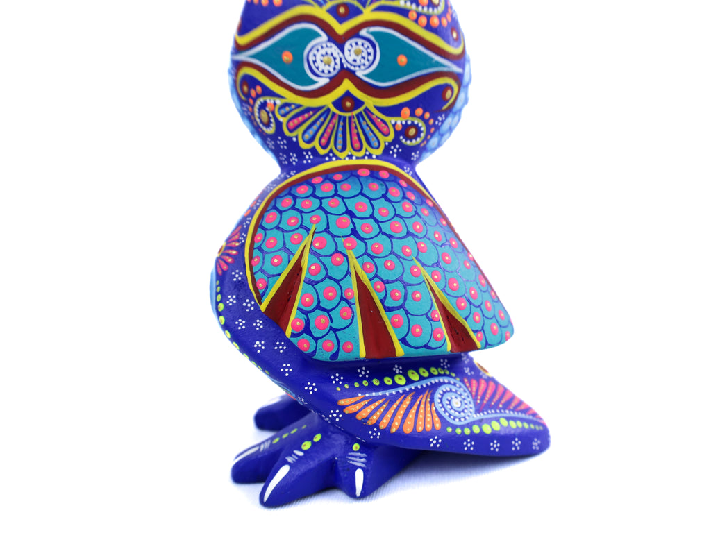 Owl Alebrije | Oaxacan Hand-Painted Copal Wood Carving | Magia Mexica