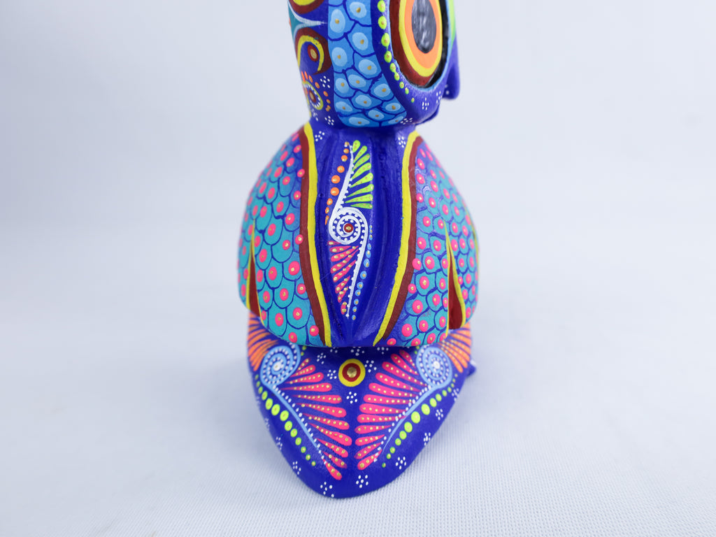 Owl Alebrije | Oaxacan Hand-Painted Copal Wood Carving | Magia Mexica