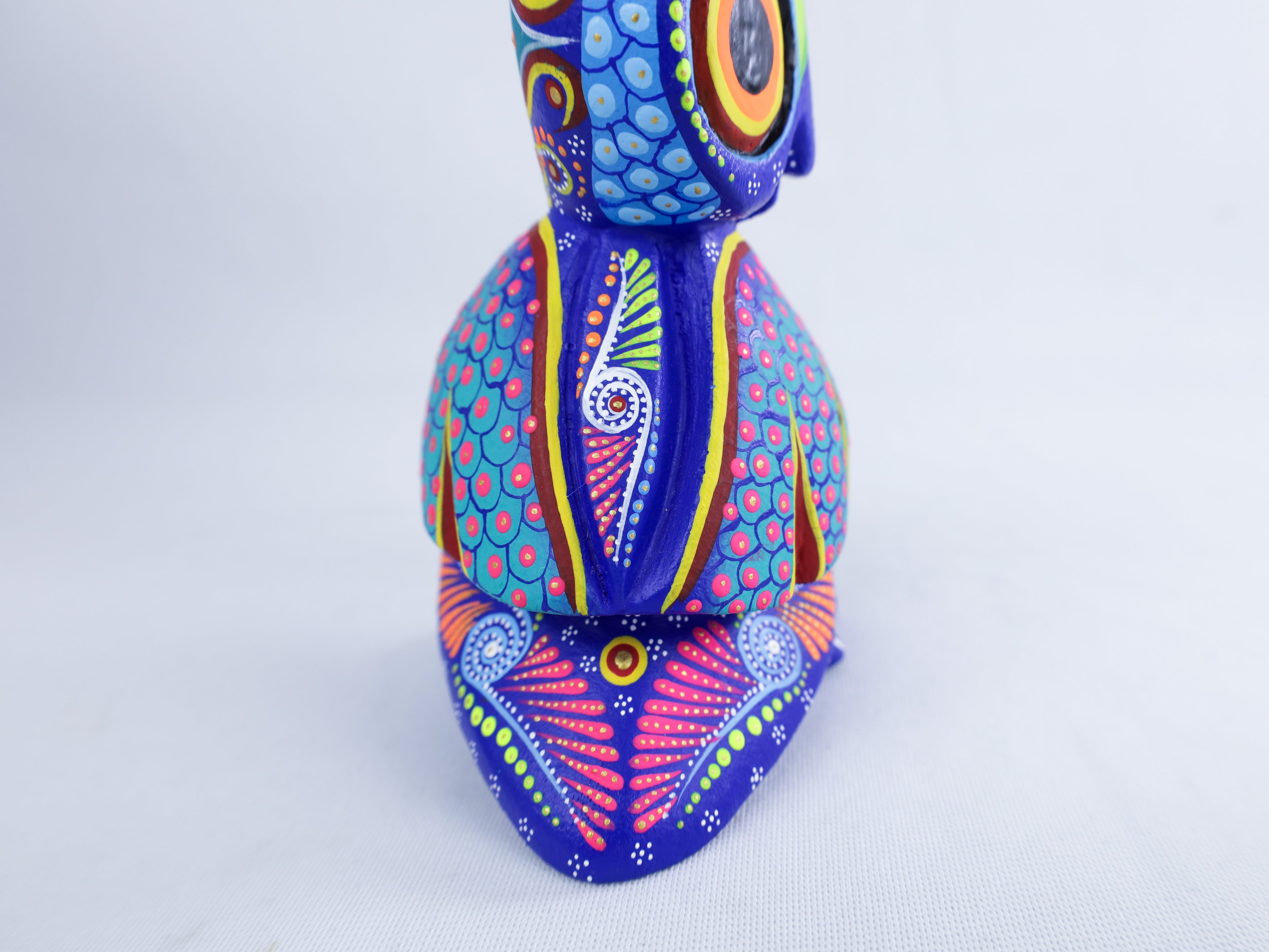 Owl Alebrije | Oaxacan Hand-Painted Copal Wood Carving | Magia Mexica