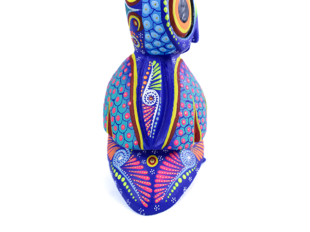 Owl Alebrije | Oaxacan Hand-Painted Copal Wood Carving | Magia Mexica