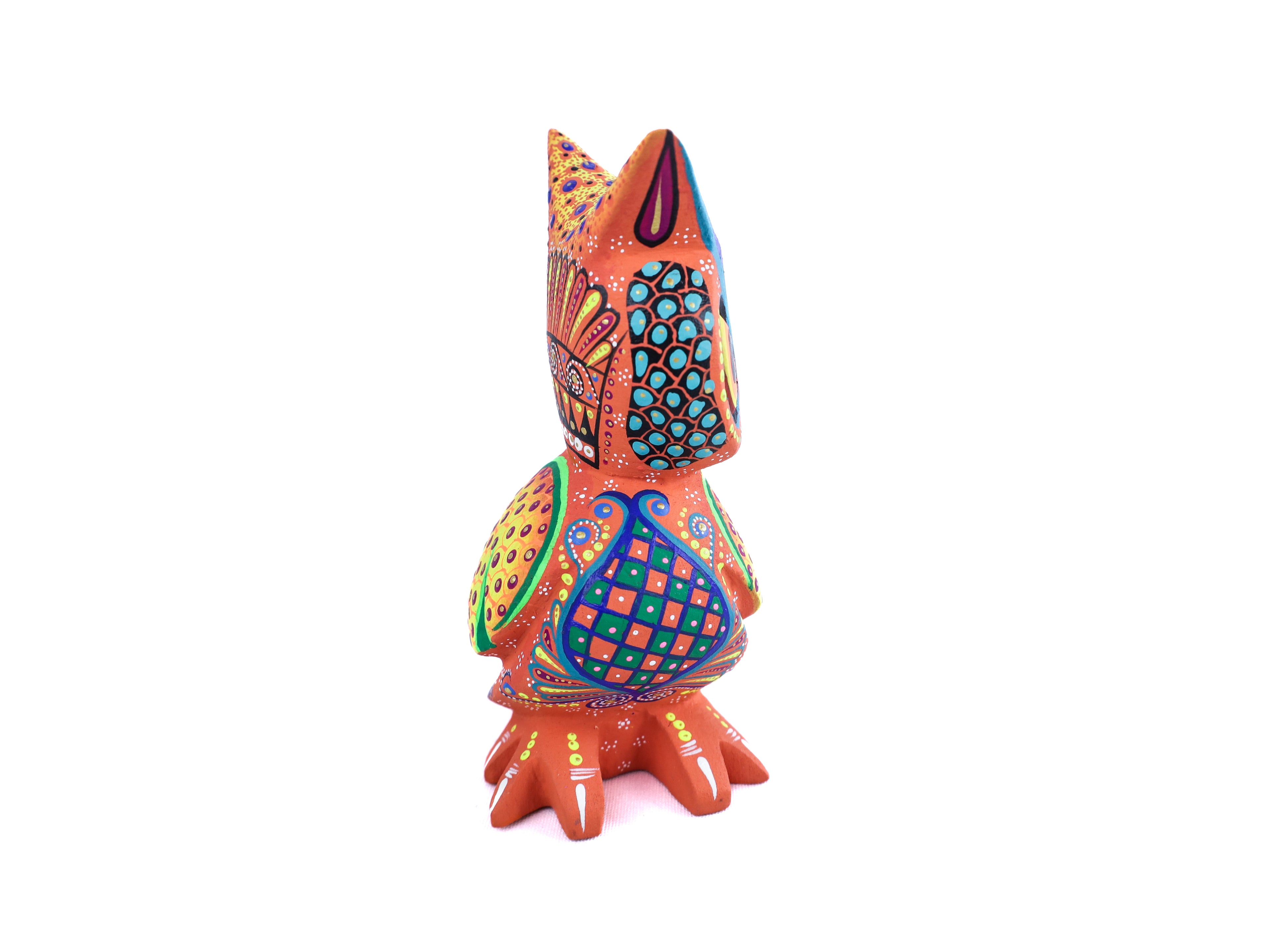 Owl Alebrije | Oaxacan Hand-Painted Copal Wood Carving | Magia Mexica