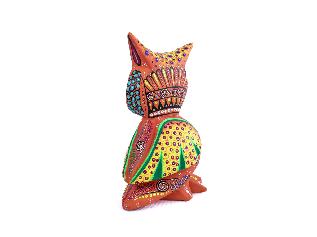 Owl Alebrije | Oaxacan Hand-Painted Copal Wood Carving | Magia Mexica
