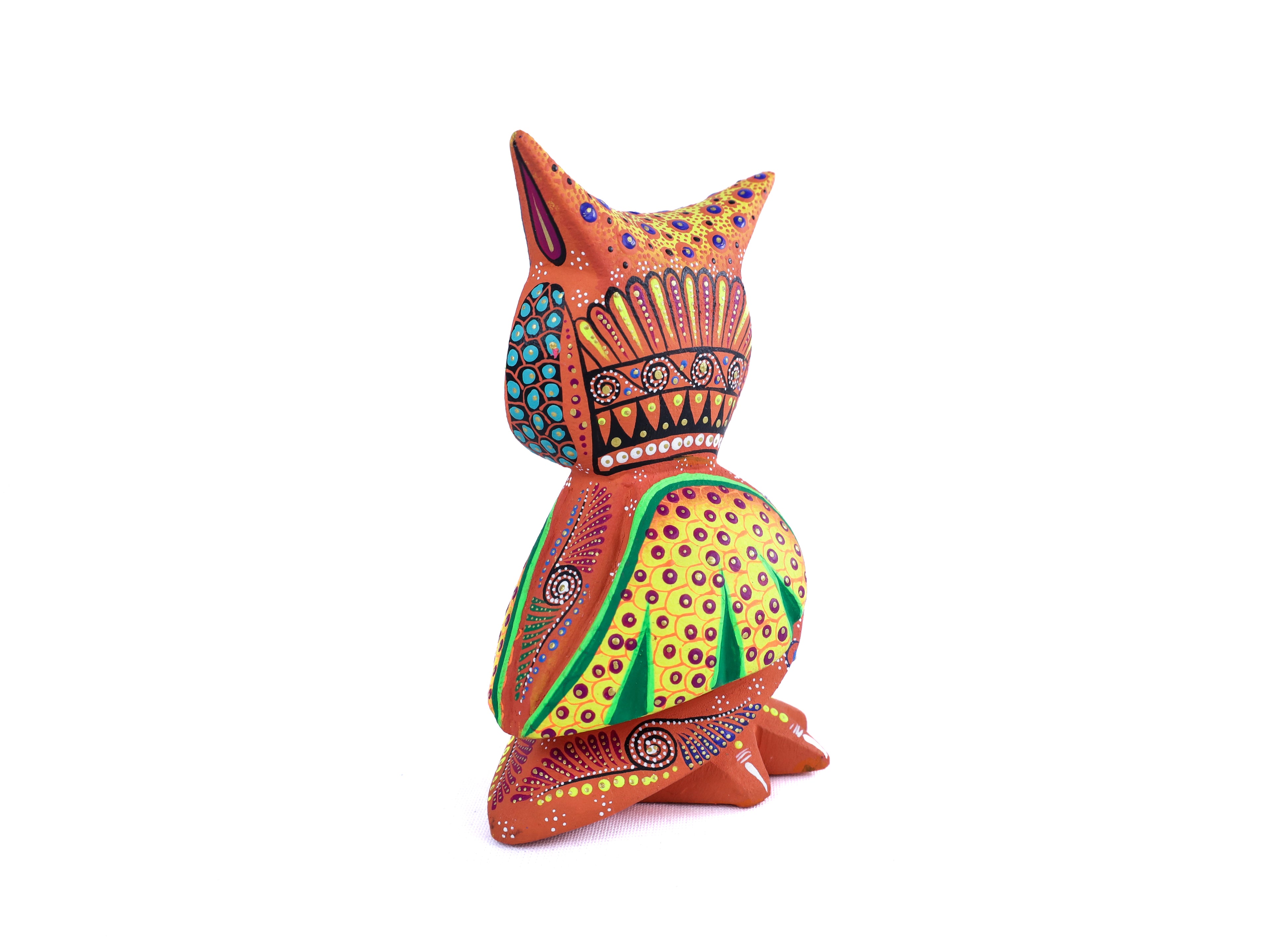 Owl Alebrije | Oaxacan Hand-Painted Copal Wood Carving | Magia Mexica
