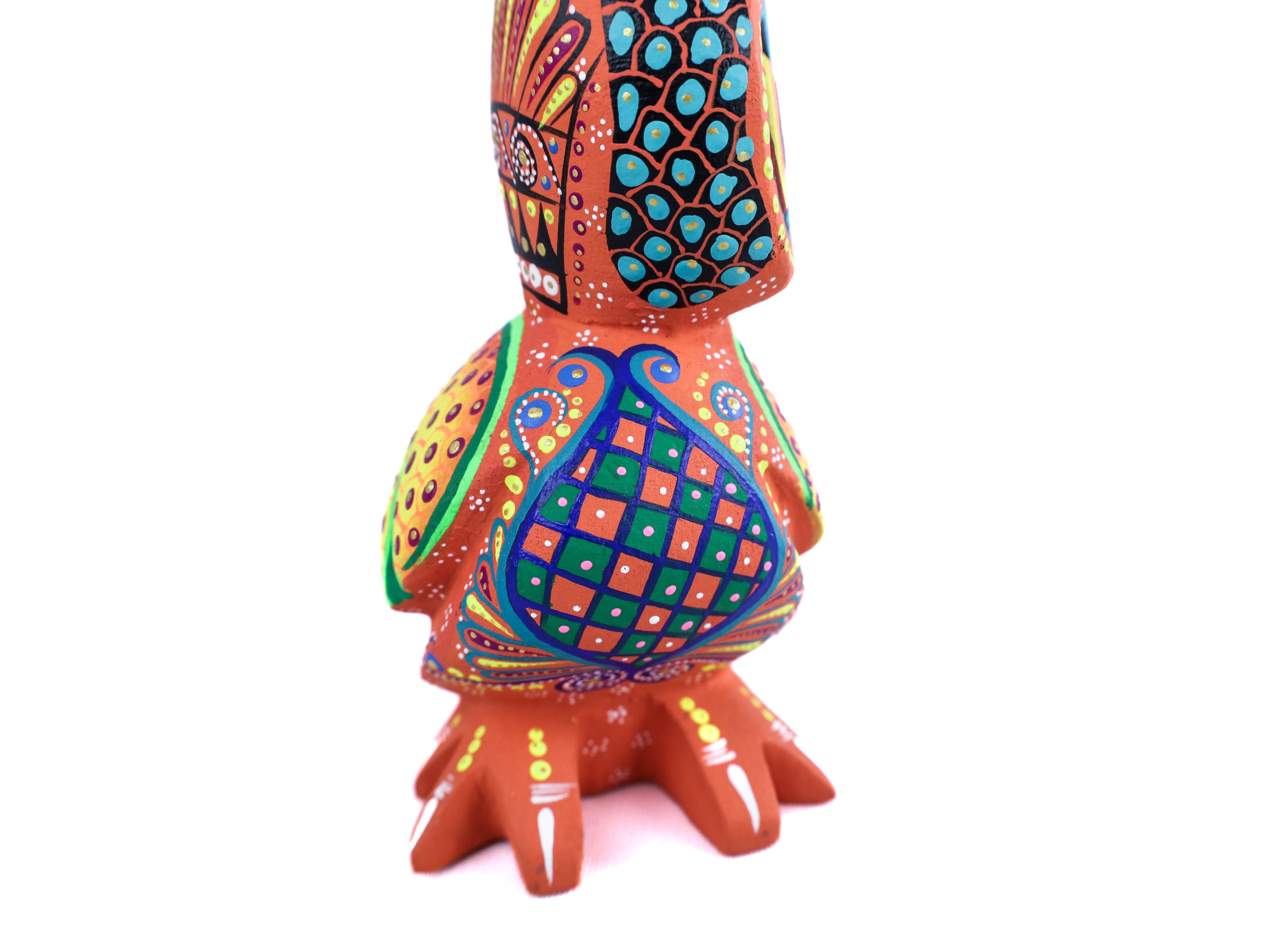 Owl Alebrije | Oaxacan Hand-Painted Copal Wood Carving | Magia Mexica