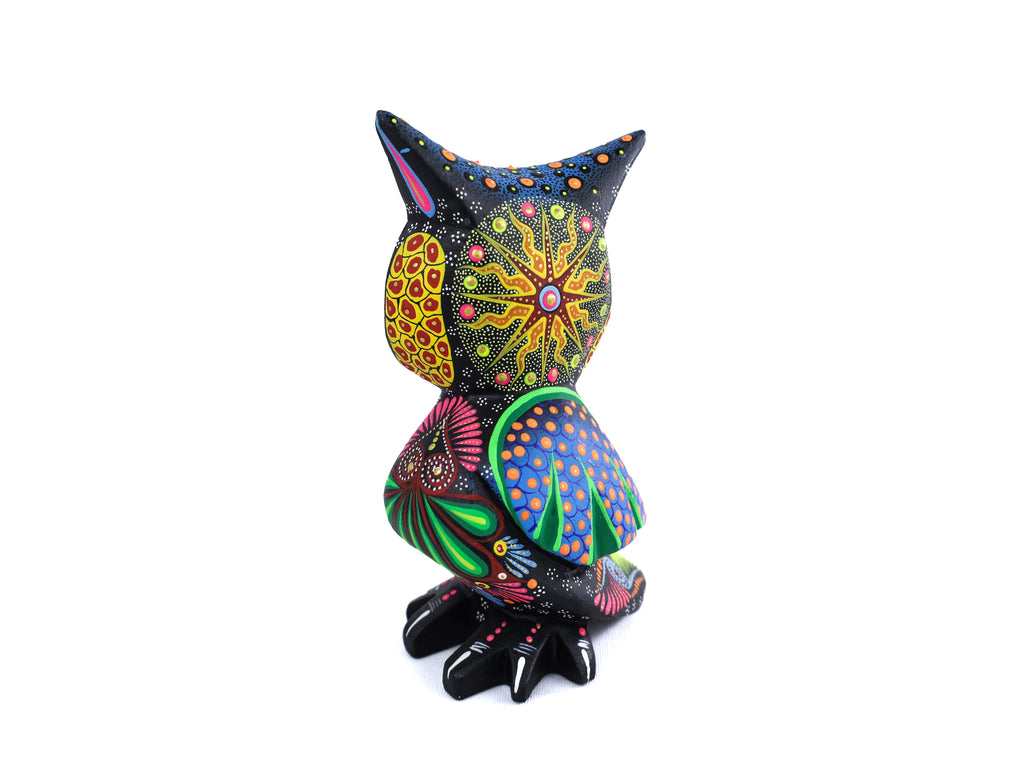 Owl Alebrije | Oaxacan Hand-Painted Copal Wood Carving | Magia Mexica