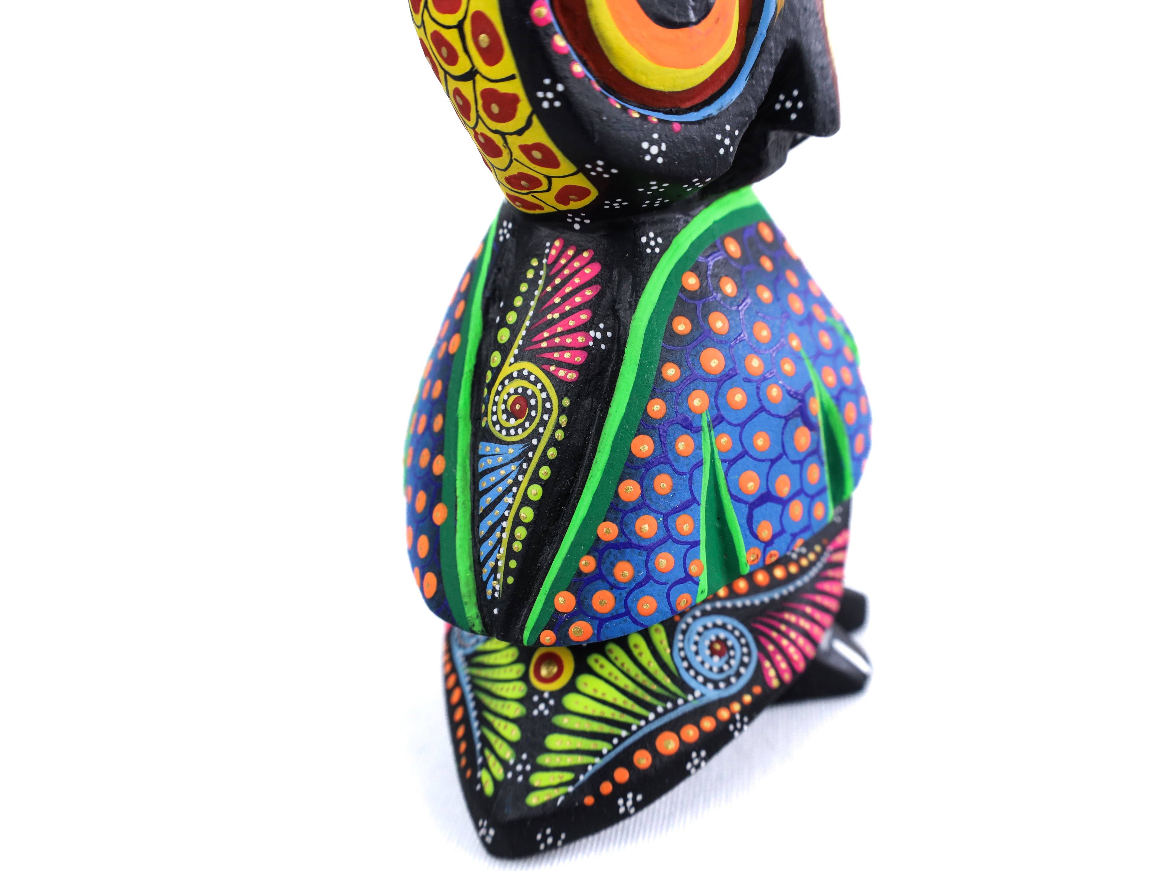Owl Alebrije | Oaxacan Hand-Painted Copal Wood Carving | Magia Mexica