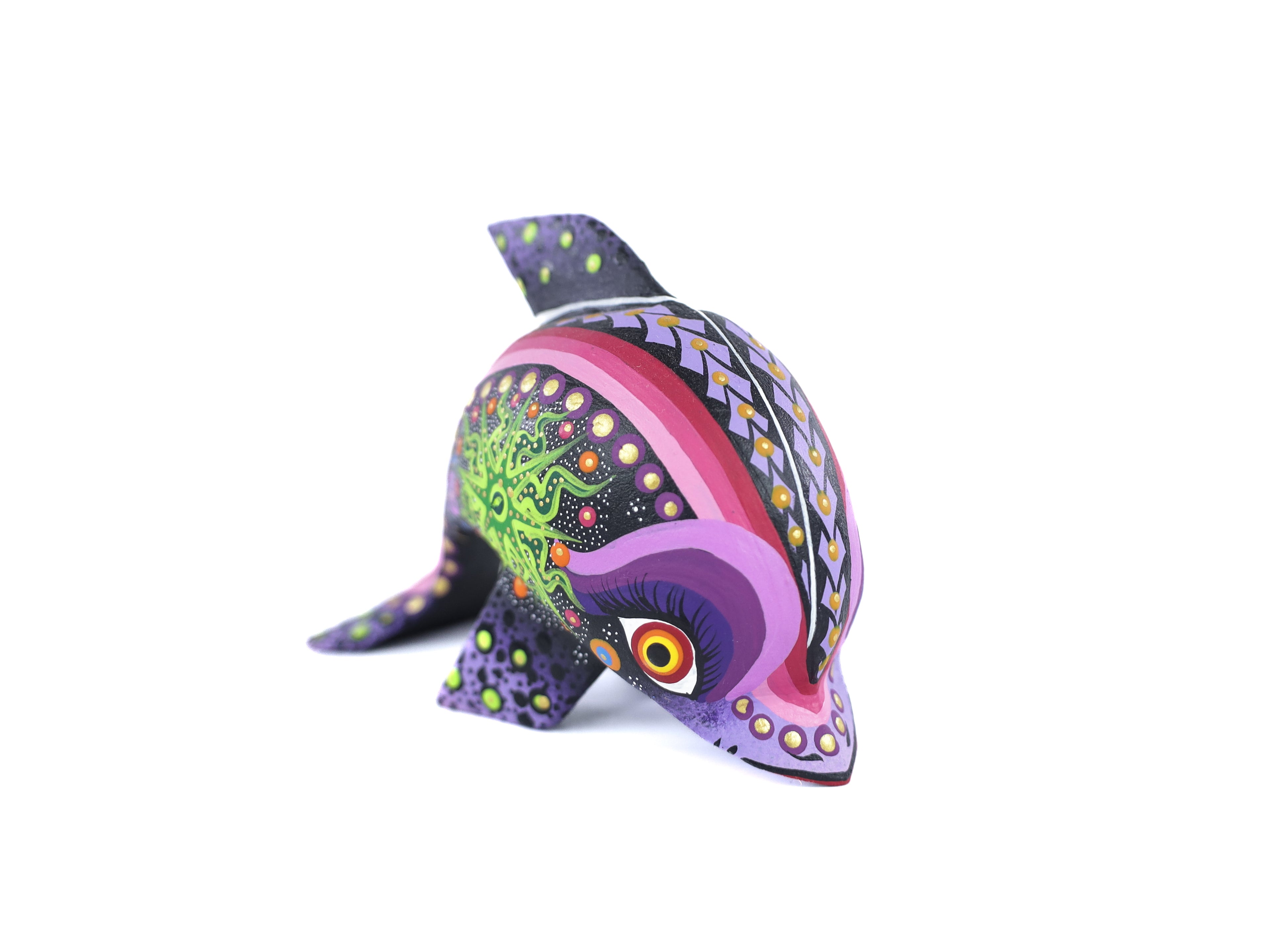 Whale Alebrije | Oaxacan Hand-Painted Copal Wood Carving | Magia Mexica