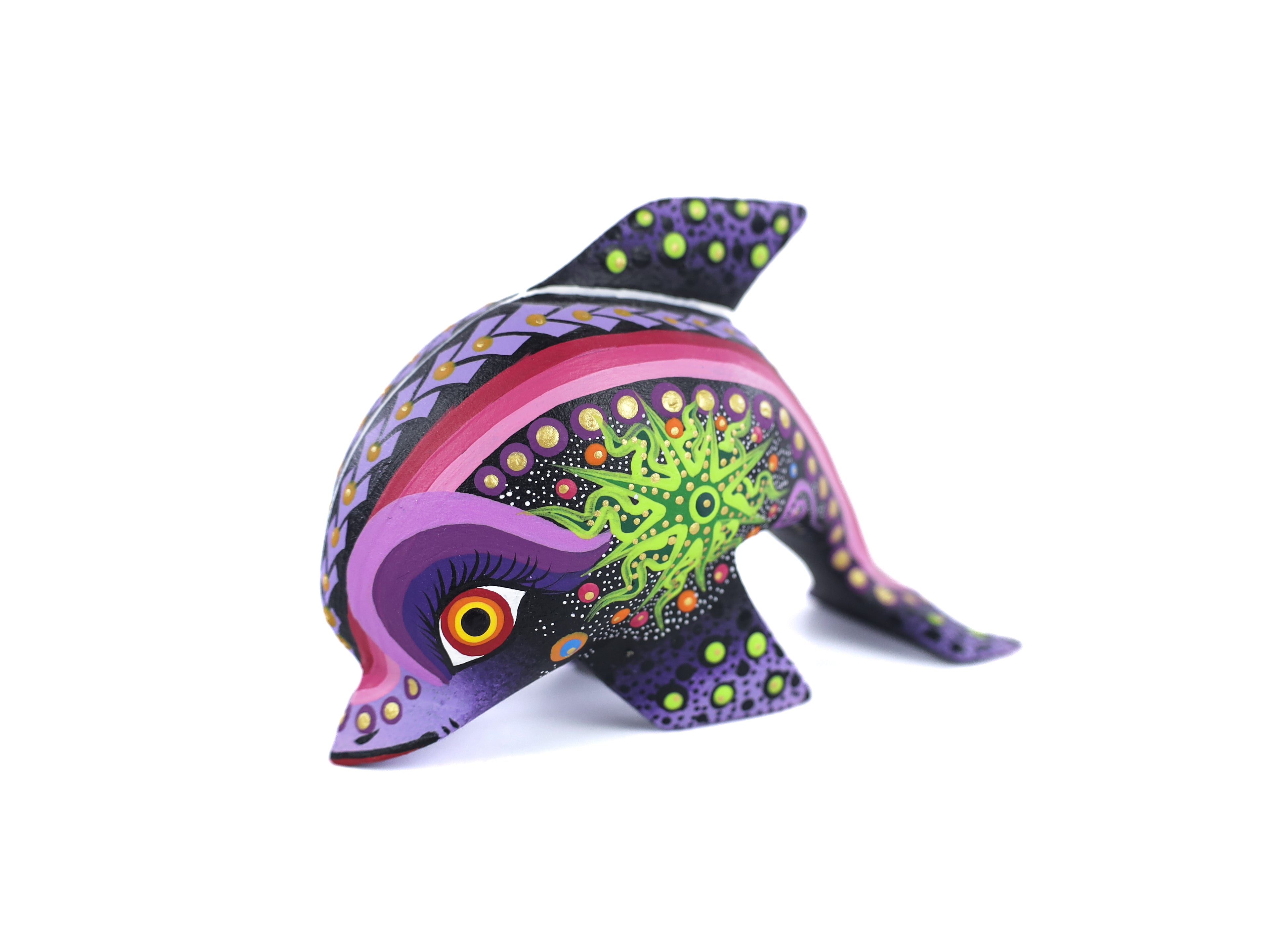 Whale Alebrije | Oaxacan Hand-Painted Copal Wood Carving | Magia Mexica