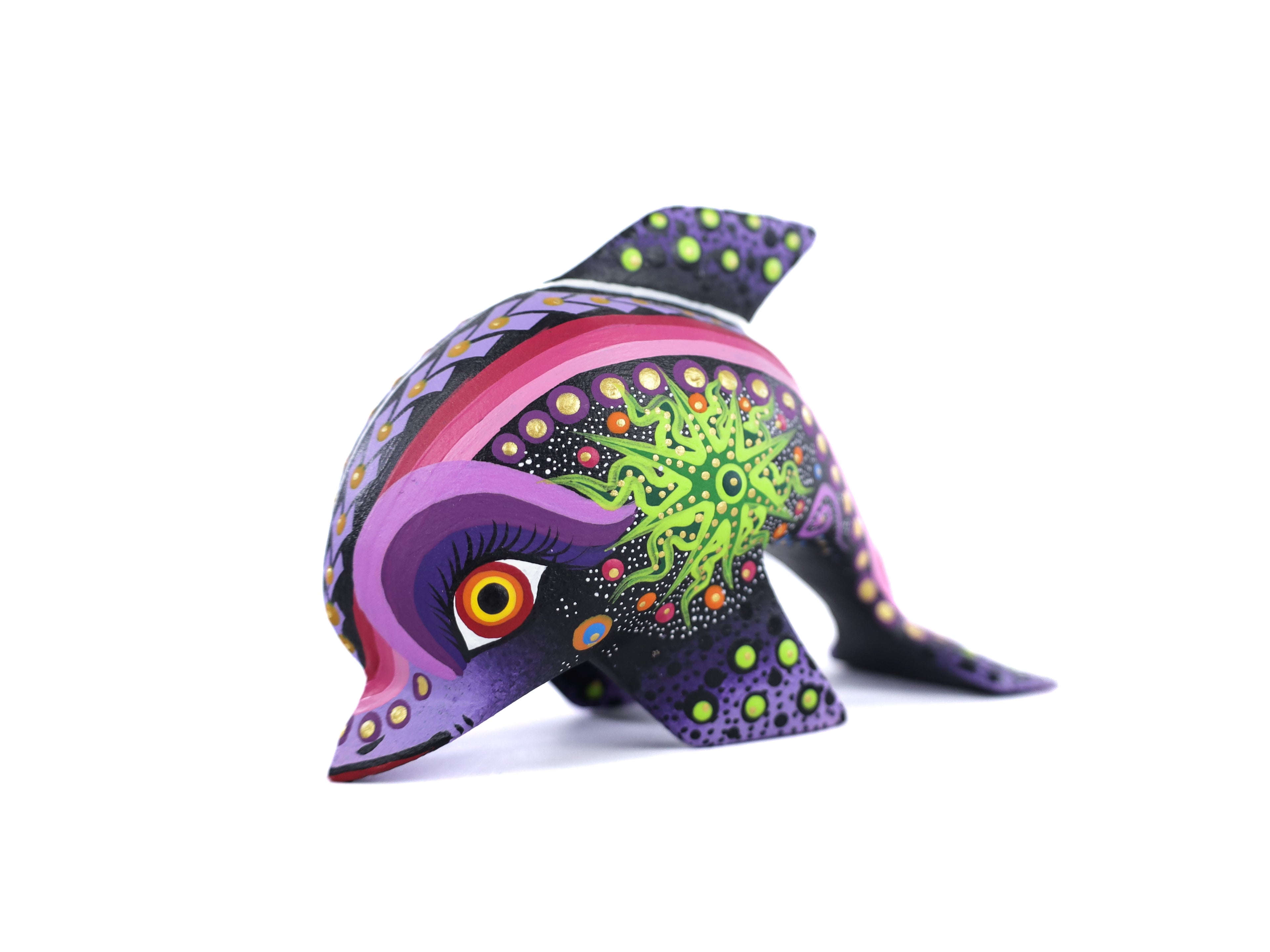Whale Alebrije | Oaxacan Hand-Painted Copal Wood Carving | Magia Mexica