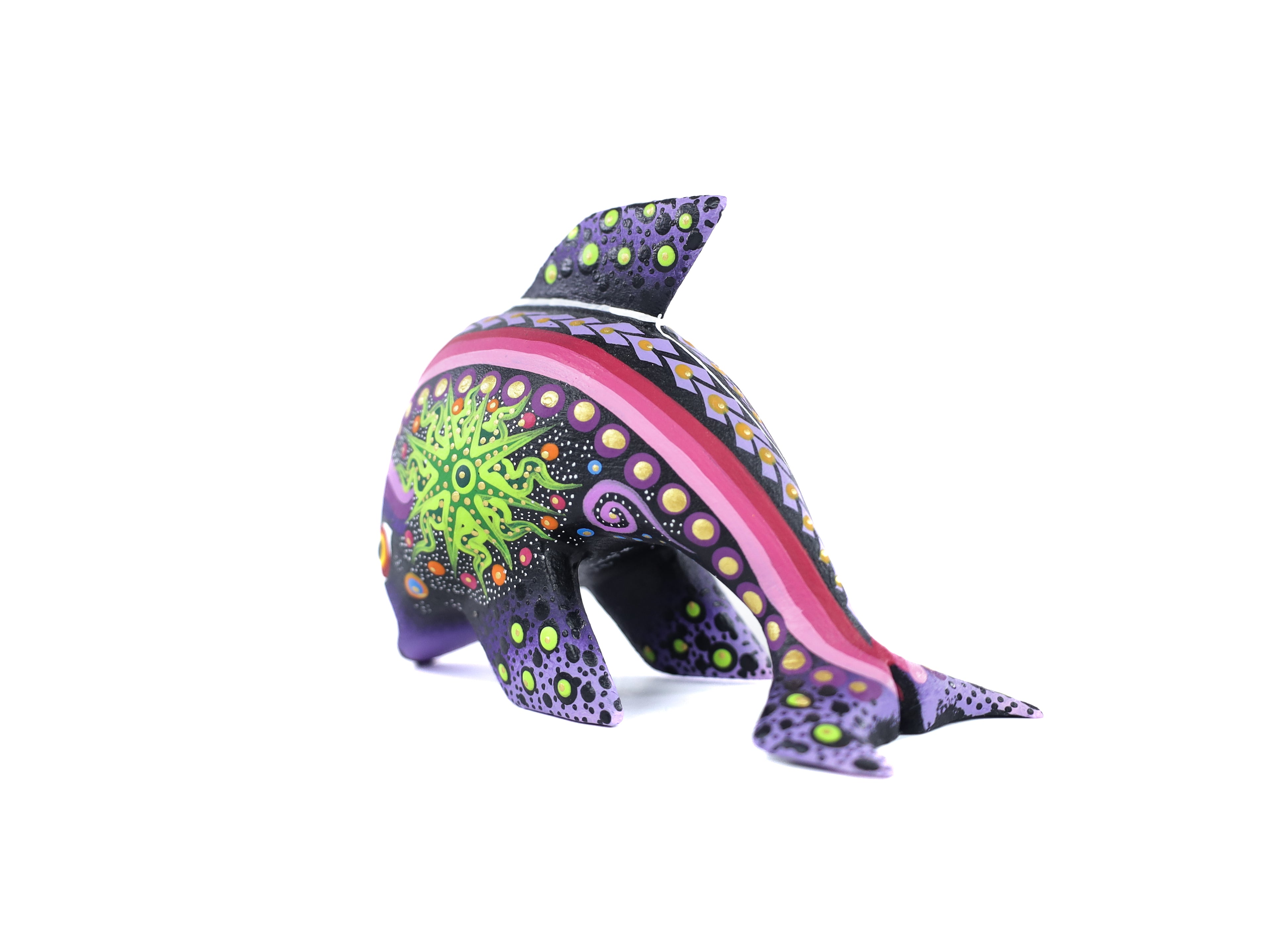 Whale Alebrije | Oaxacan Hand-Painted Copal Wood Carving | Magia Mexica