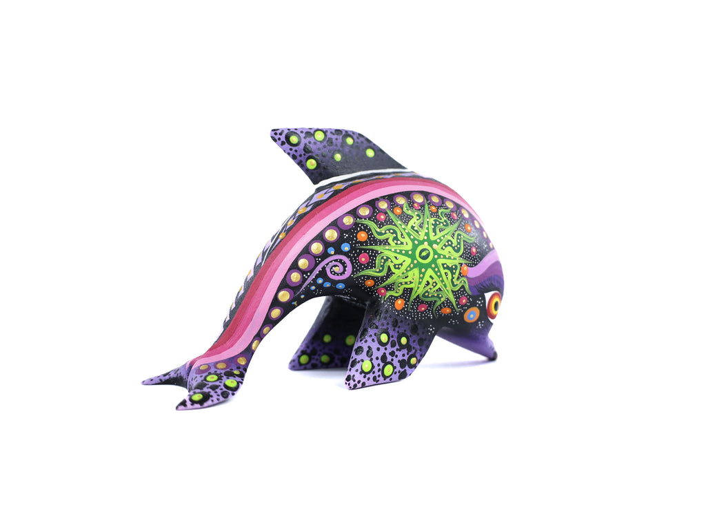Whale Alebrije | Oaxacan Hand-Painted Copal Wood Carving | Magia Mexica