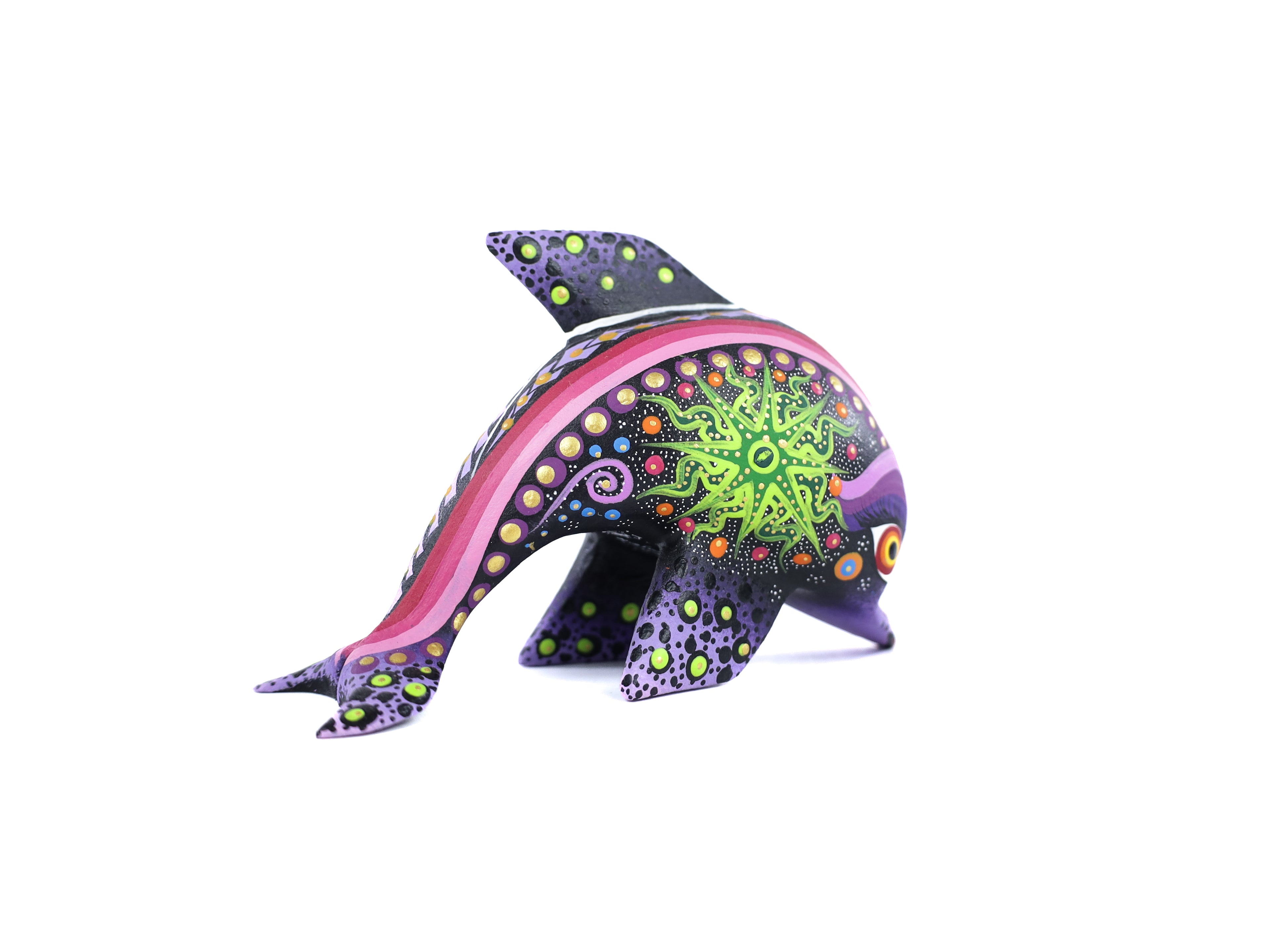 Whale Alebrije | Oaxacan Hand-Painted Copal Wood Carving | Magia Mexica