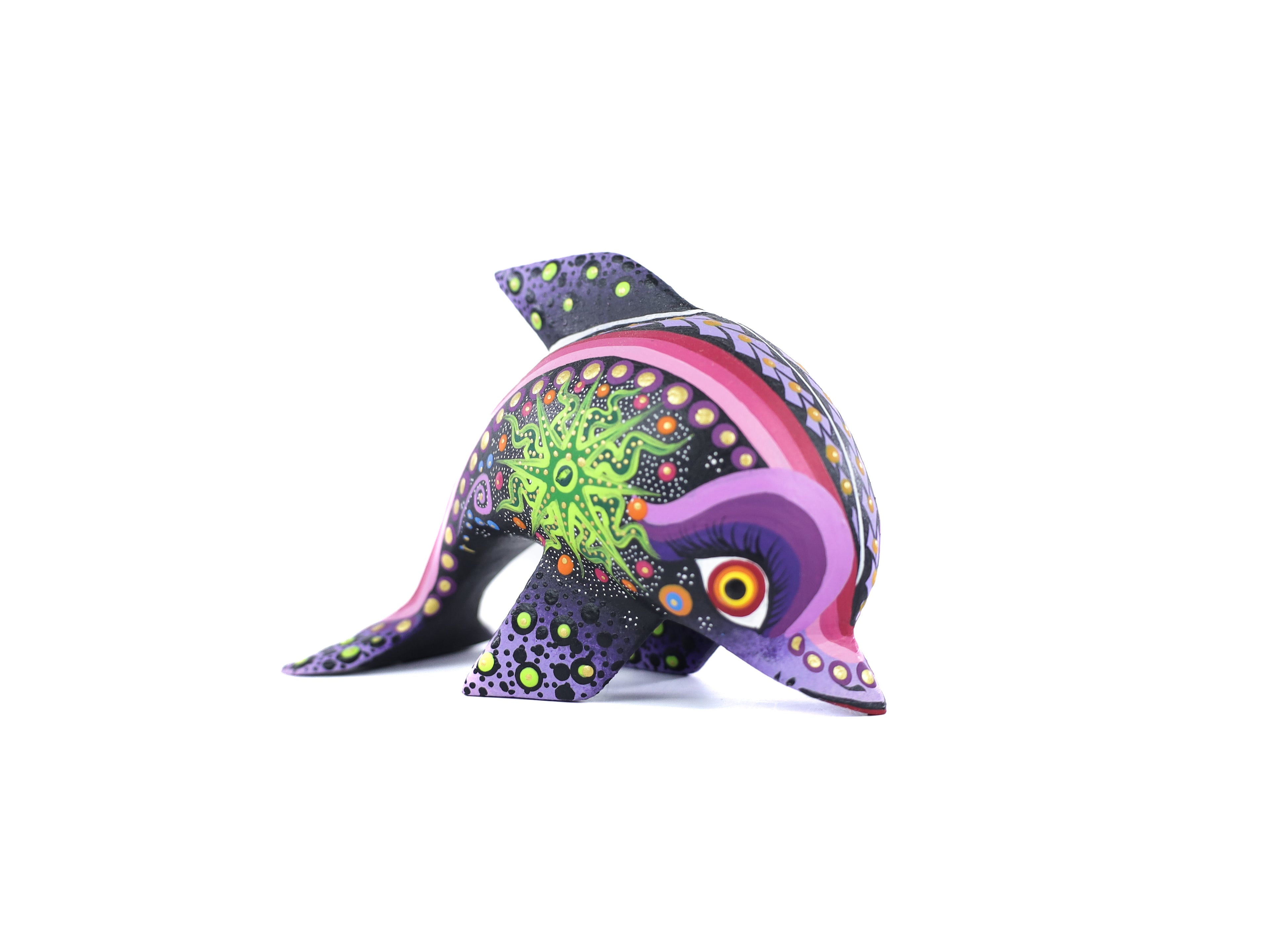 Whale Alebrije | Oaxacan Hand-Painted Copal Wood Carving | Magia Mexica