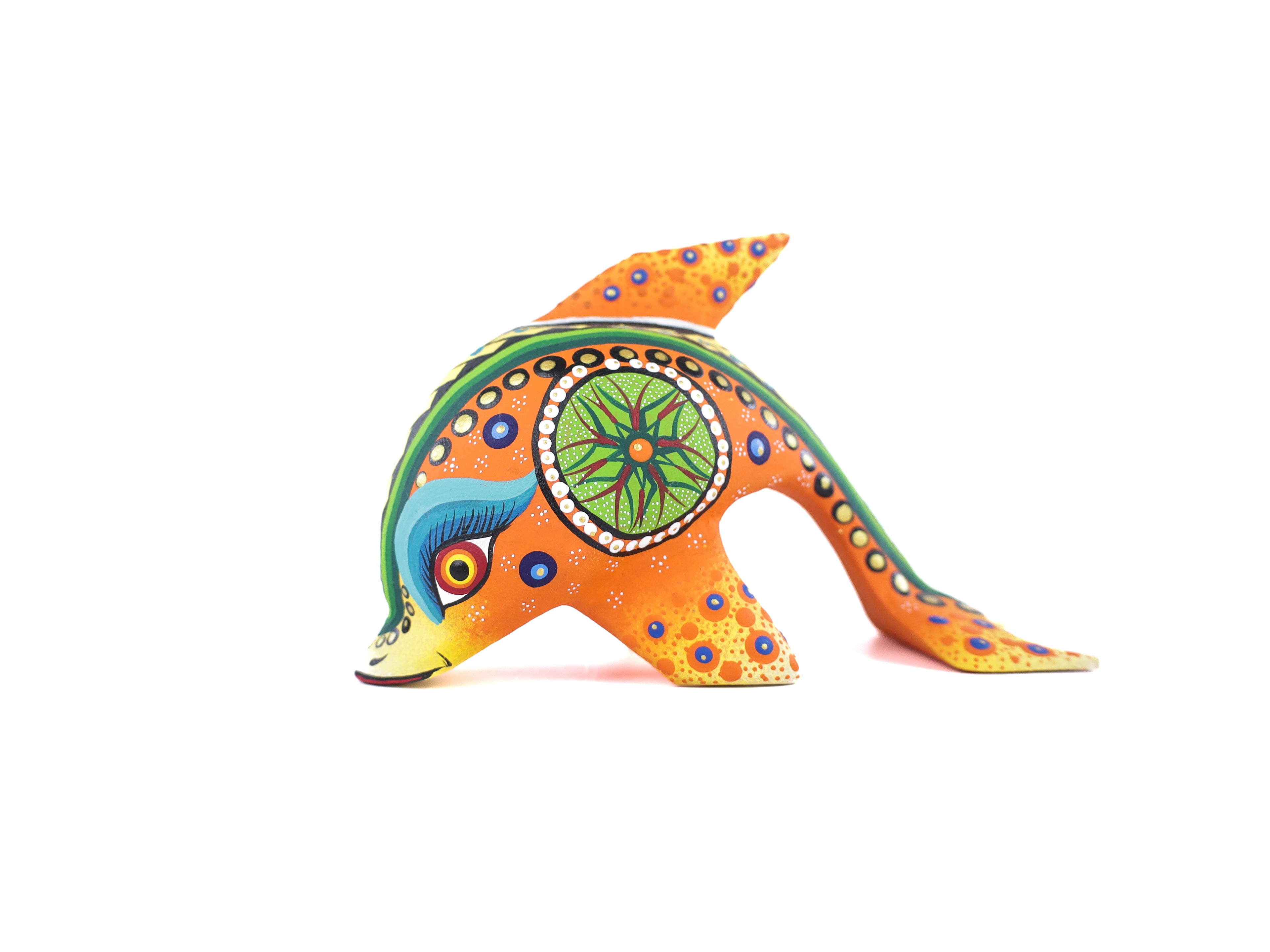 Whale Alebrije | Oaxacan Hand-Painted Copal Wood Carving | Magia Mexica