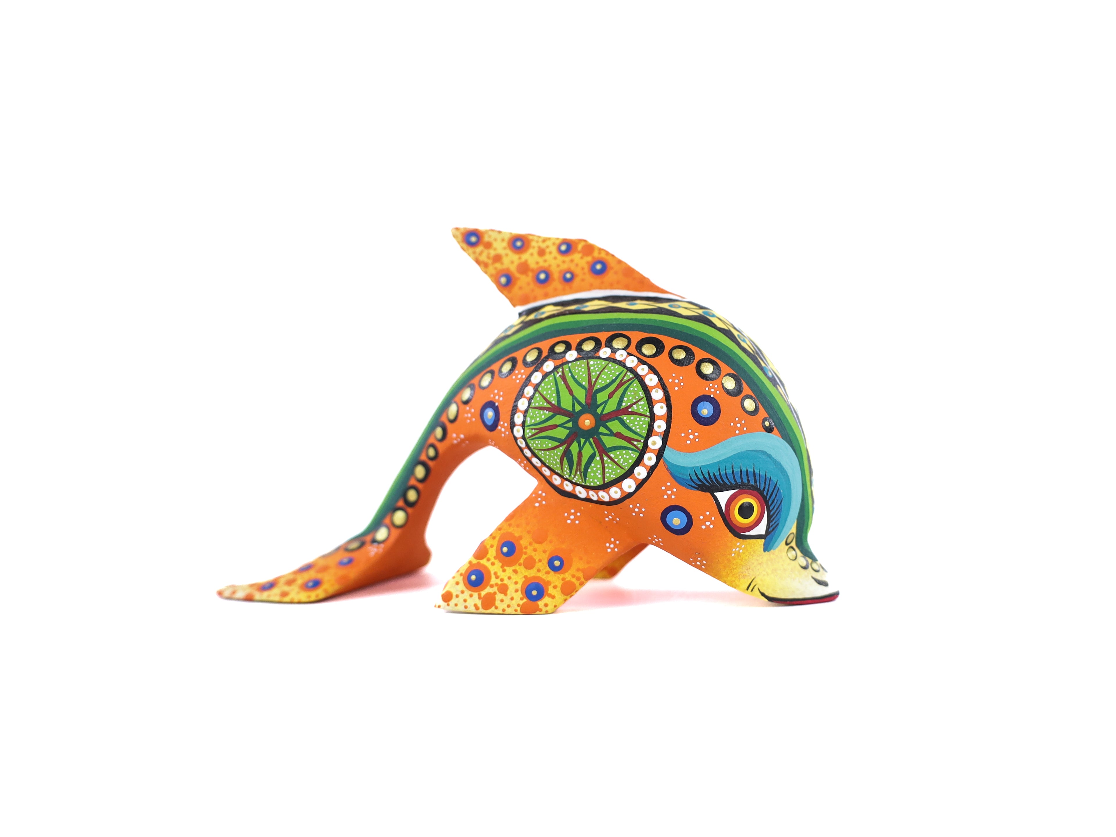 Whale Alebrije | Oaxacan Hand-Painted Copal Wood Carving | Magia Mexica