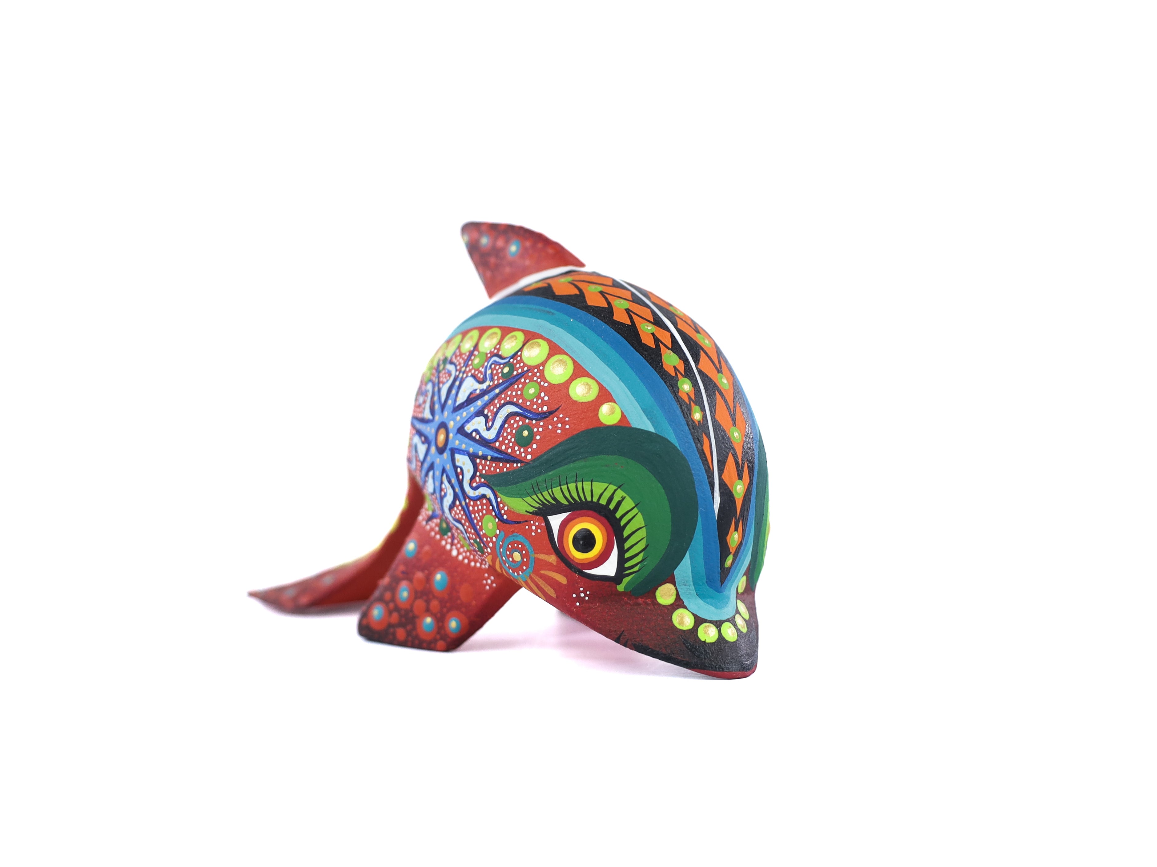 Whale Alebrije | Oaxacan Hand-Painted Copal Wood Carving | Magia Mexica