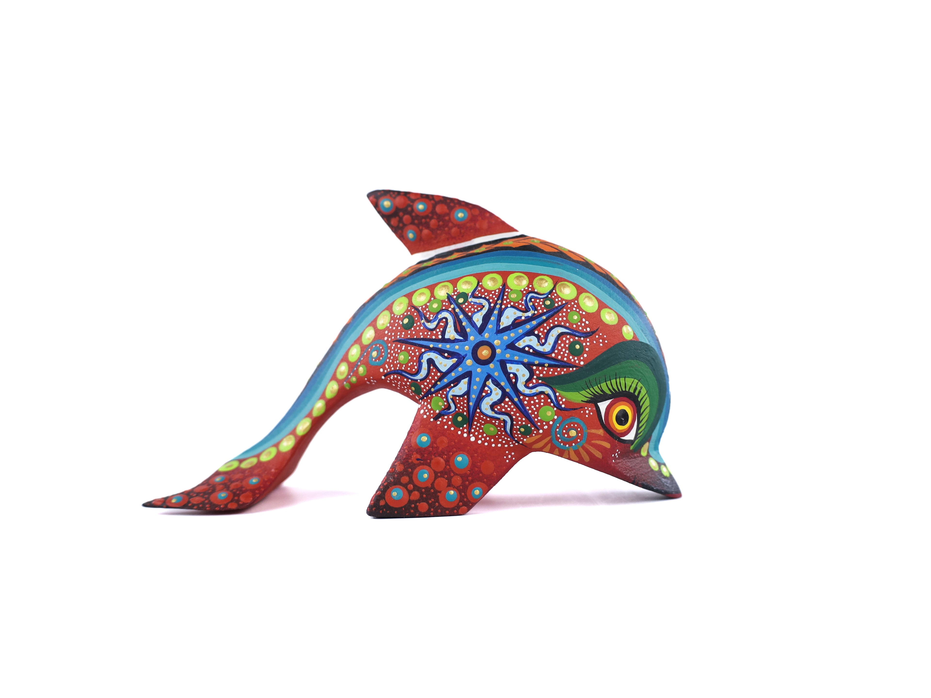 Whale Alebrije | Oaxacan Hand-Painted Copal Wood Carving | Magia Mexica