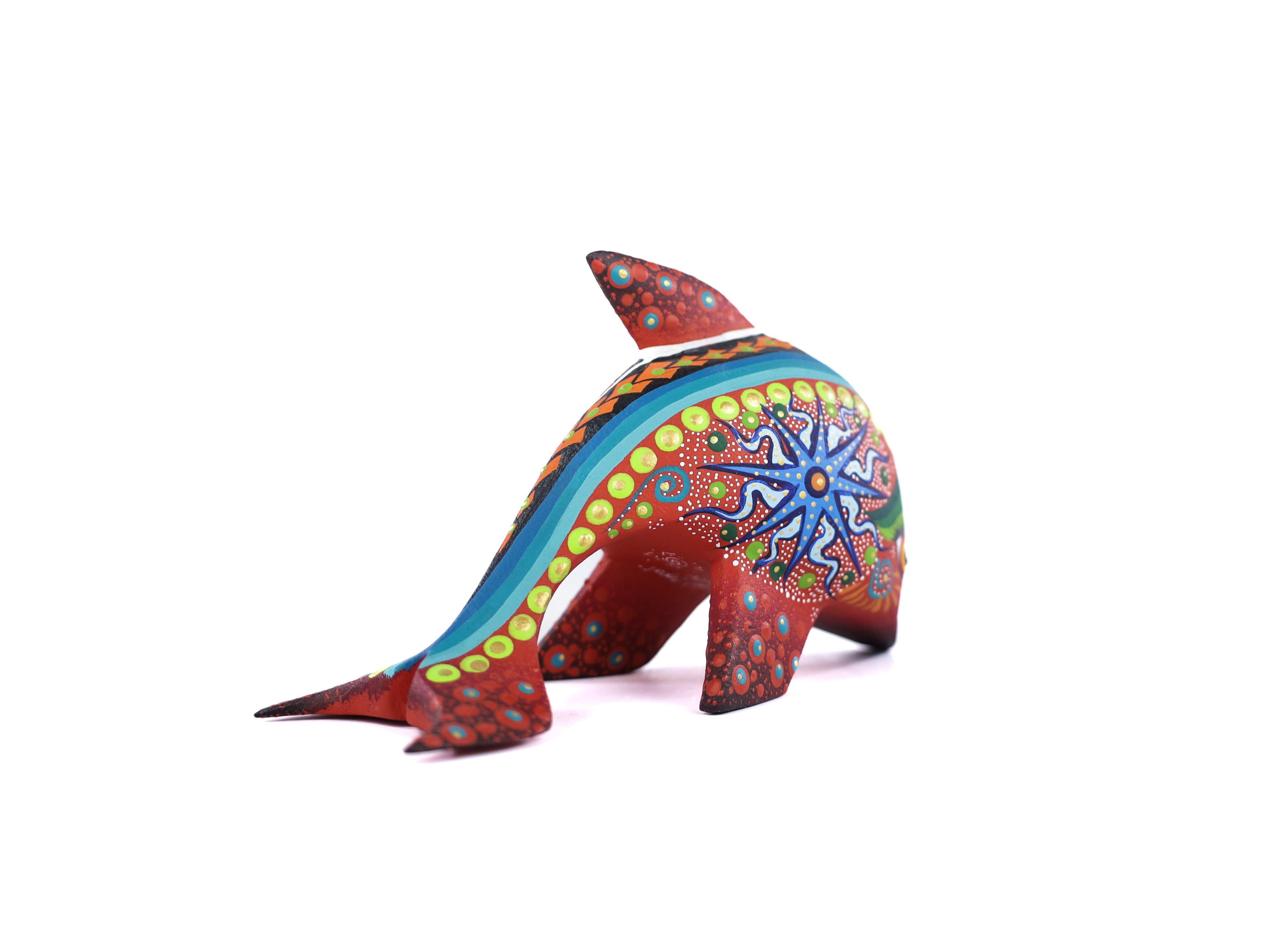 Whale Alebrije | Oaxacan Hand-Painted Copal Wood Carving | Magia Mexica