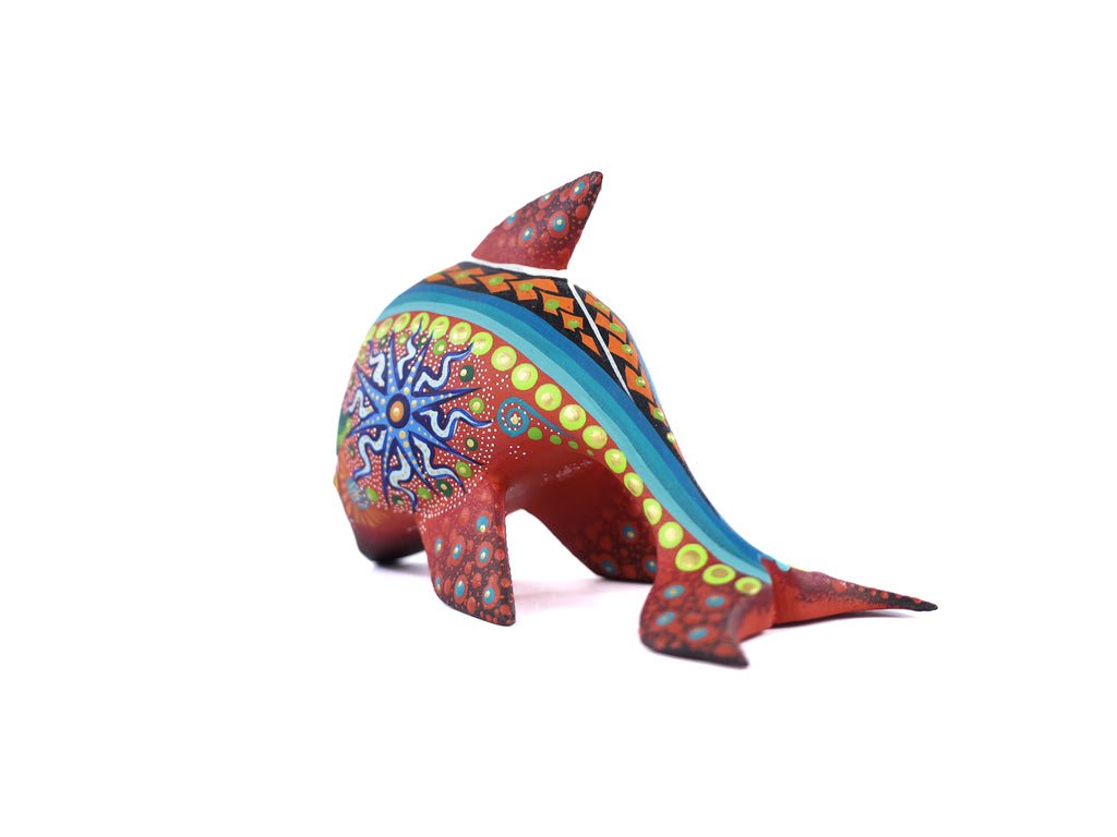 Whale Alebrije | Oaxacan Hand-Painted Copal Wood Carving | Magia Mexica