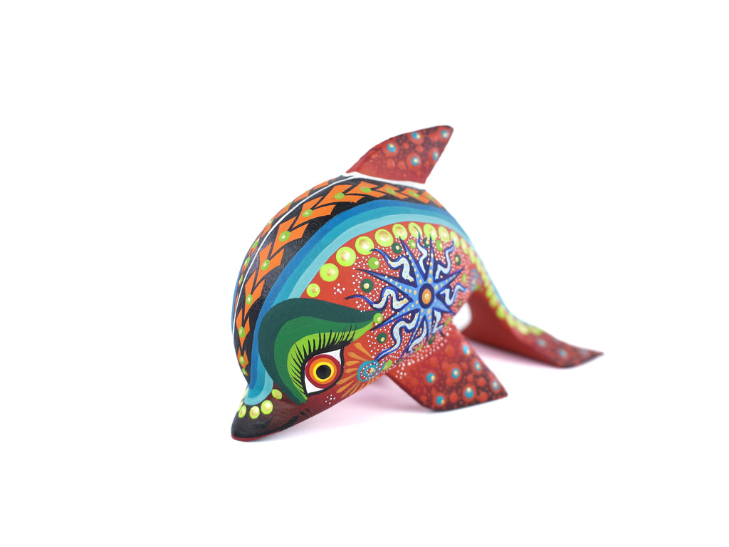 Whale Alebrije | Oaxacan Hand-Painted Copal Wood Carving | Magia Mexica