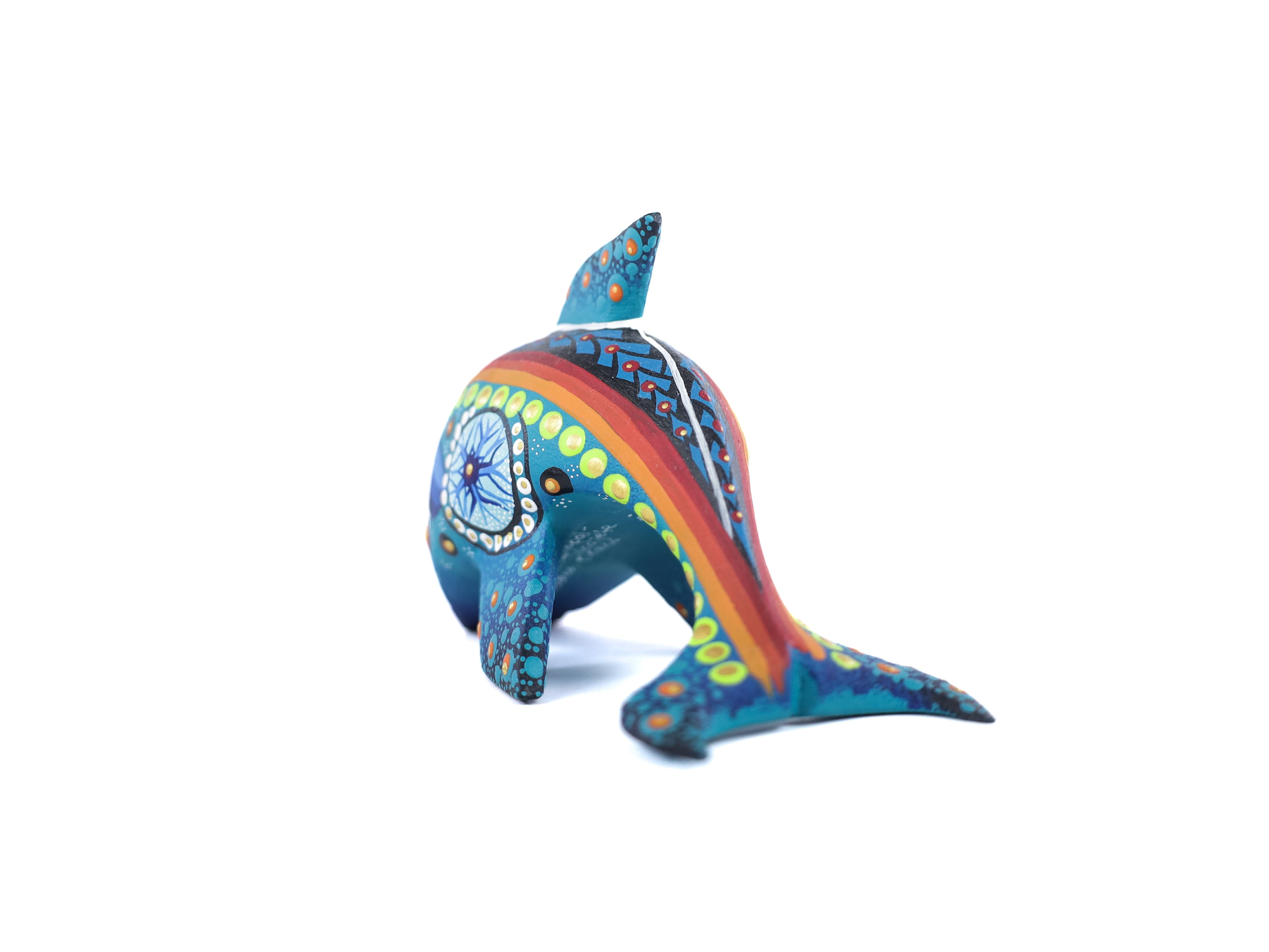 Whale Alebrije | Oaxacan Hand-Painted Copal Wood Carving | Magia Mexica
