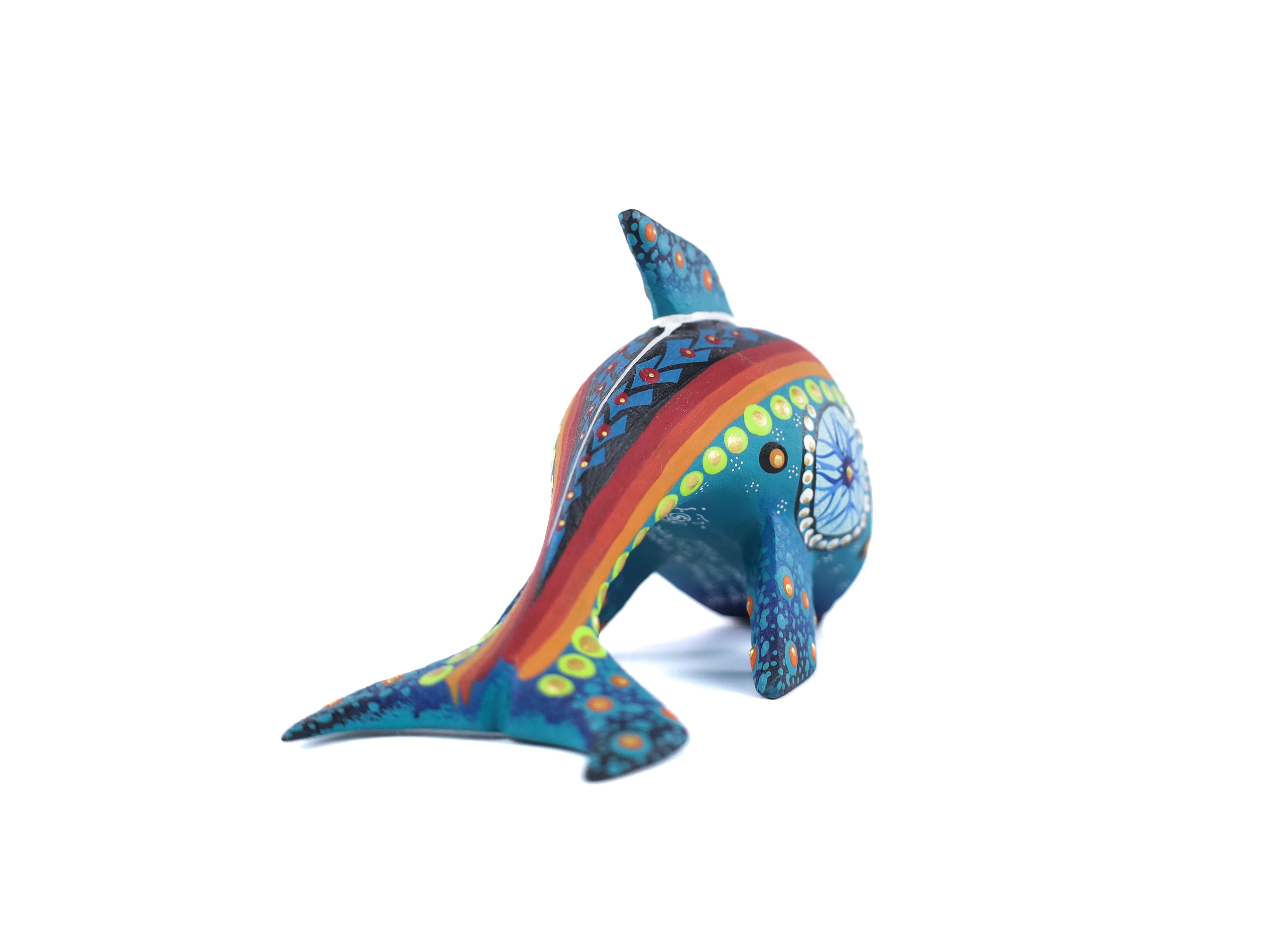 Whale Alebrije | Oaxacan Hand-Painted Copal Wood Carving | Magia Mexica